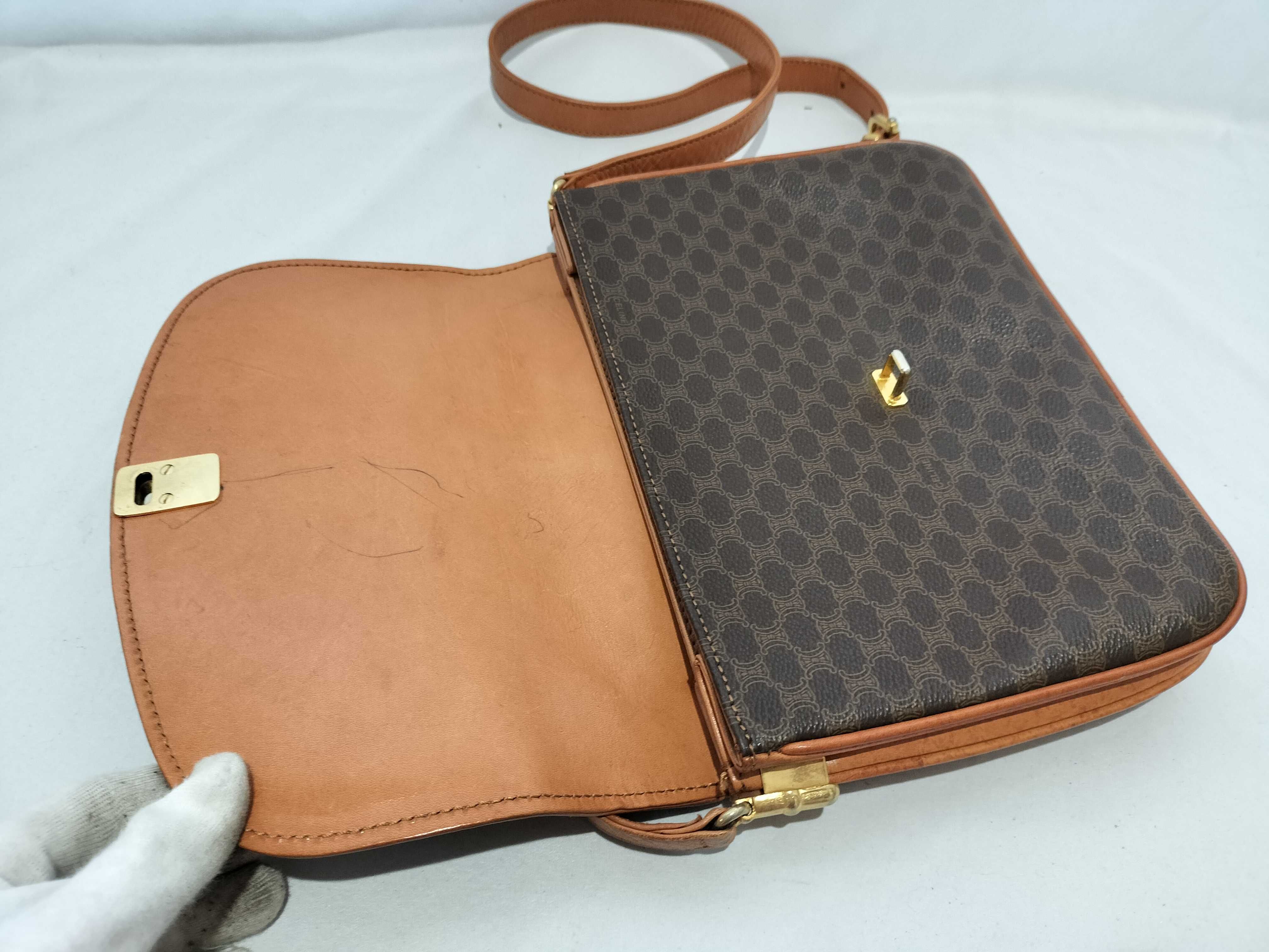 【水曜終了】(10709_0068)CELINE M90 ヴィンテージ ショルダーバッグ ショルダーバッグ