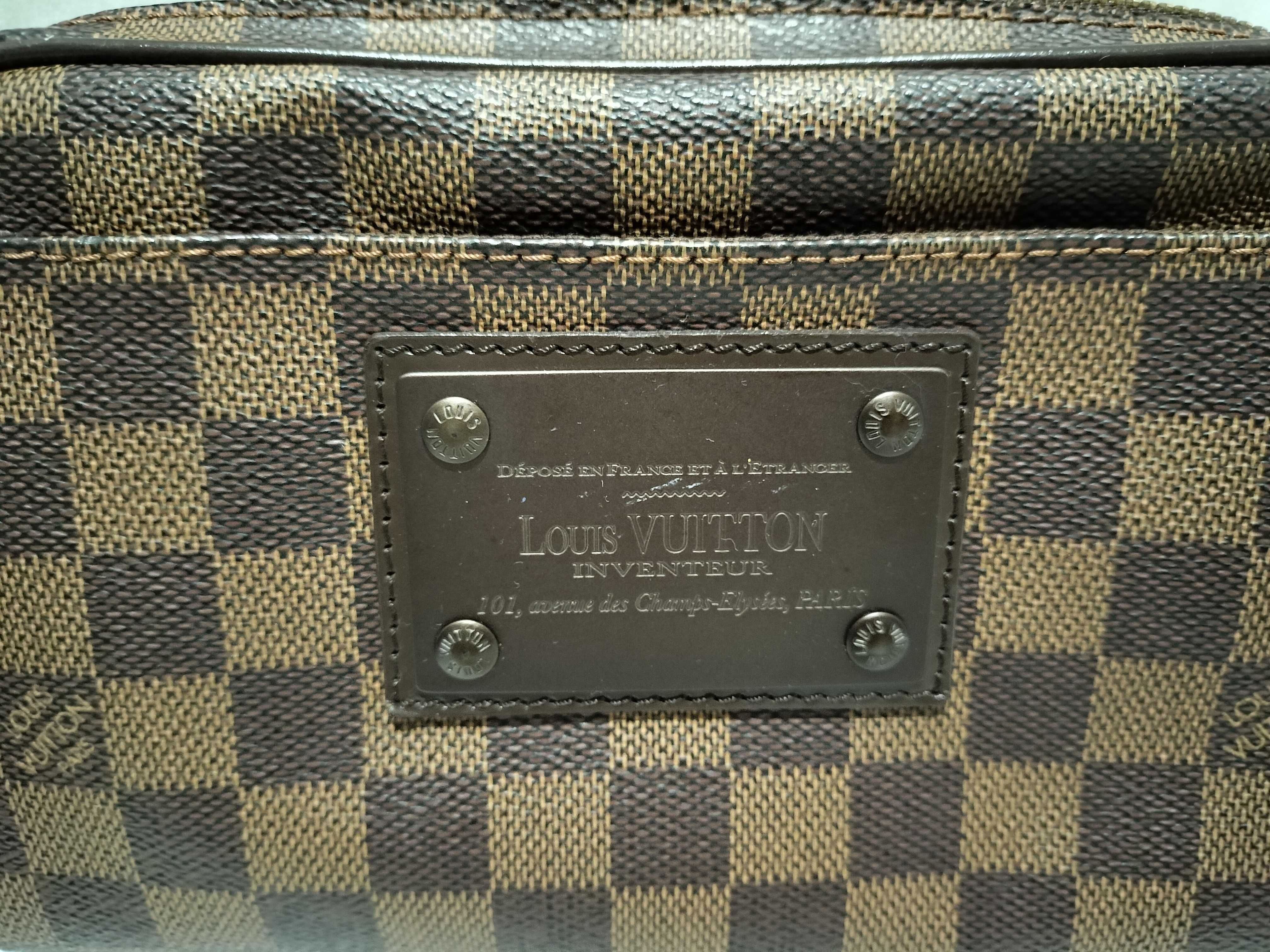 【水曜終了】(10708_0042)LOUIS VUITTON ダミエ N41101 バム・バッグ・ブルックリン ウエストバッグ