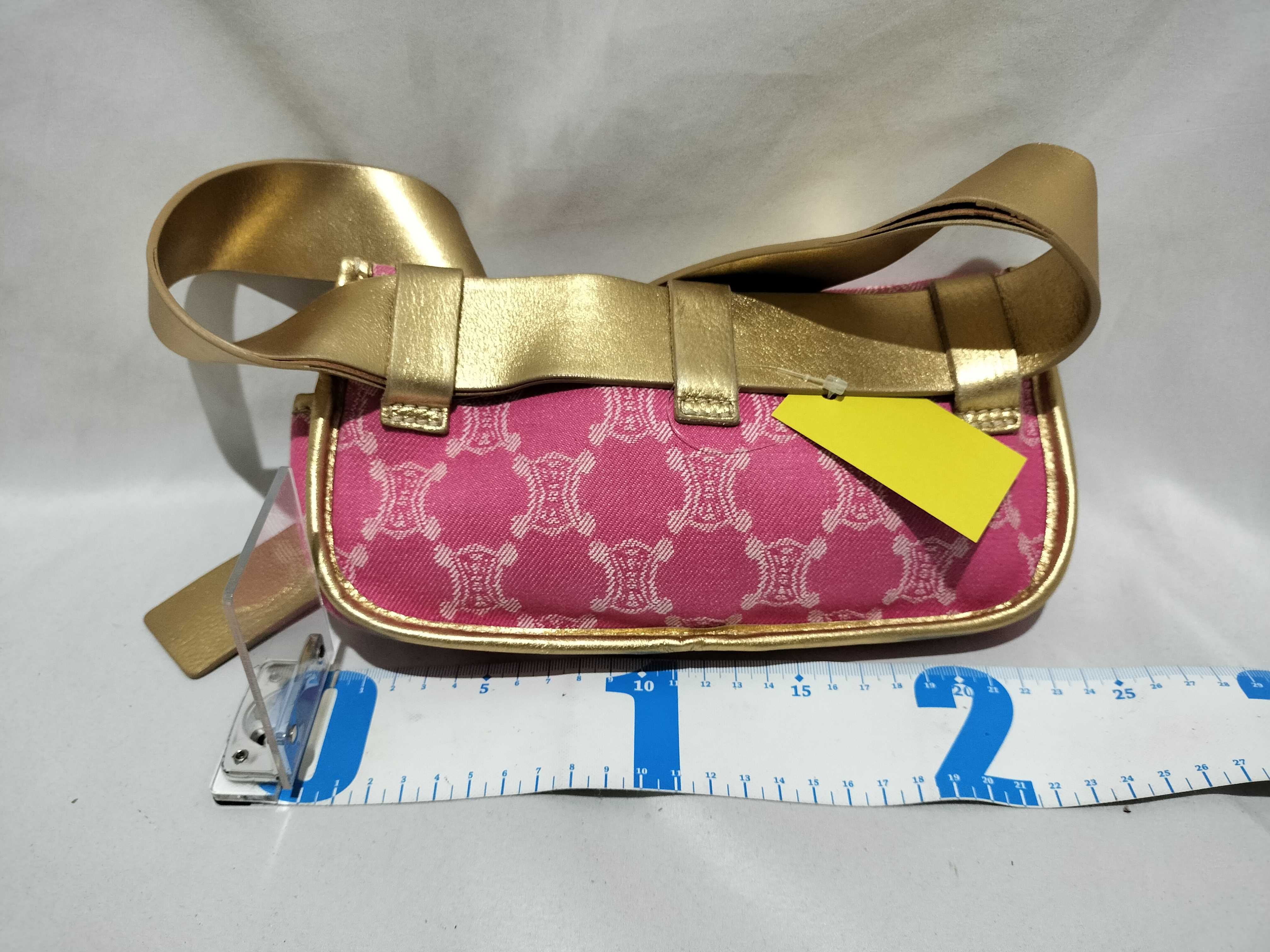 【水曜終了】(10709_0079)CELINE ウエストポーチ キャンバス ウエストバッグ