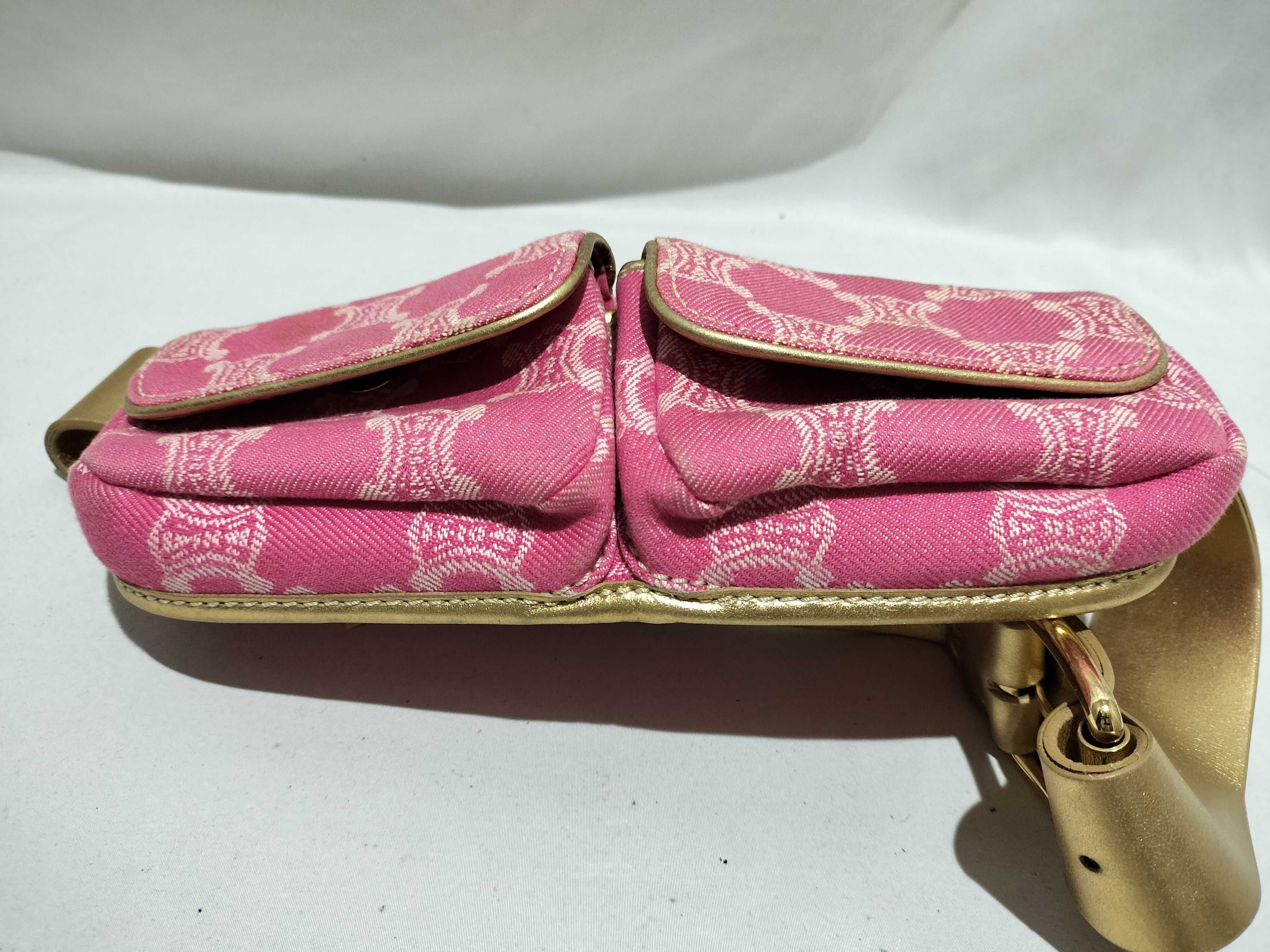 【水曜終了】(10709_0079)CELINE ウエストポーチ キャンバス ウエストバッグ