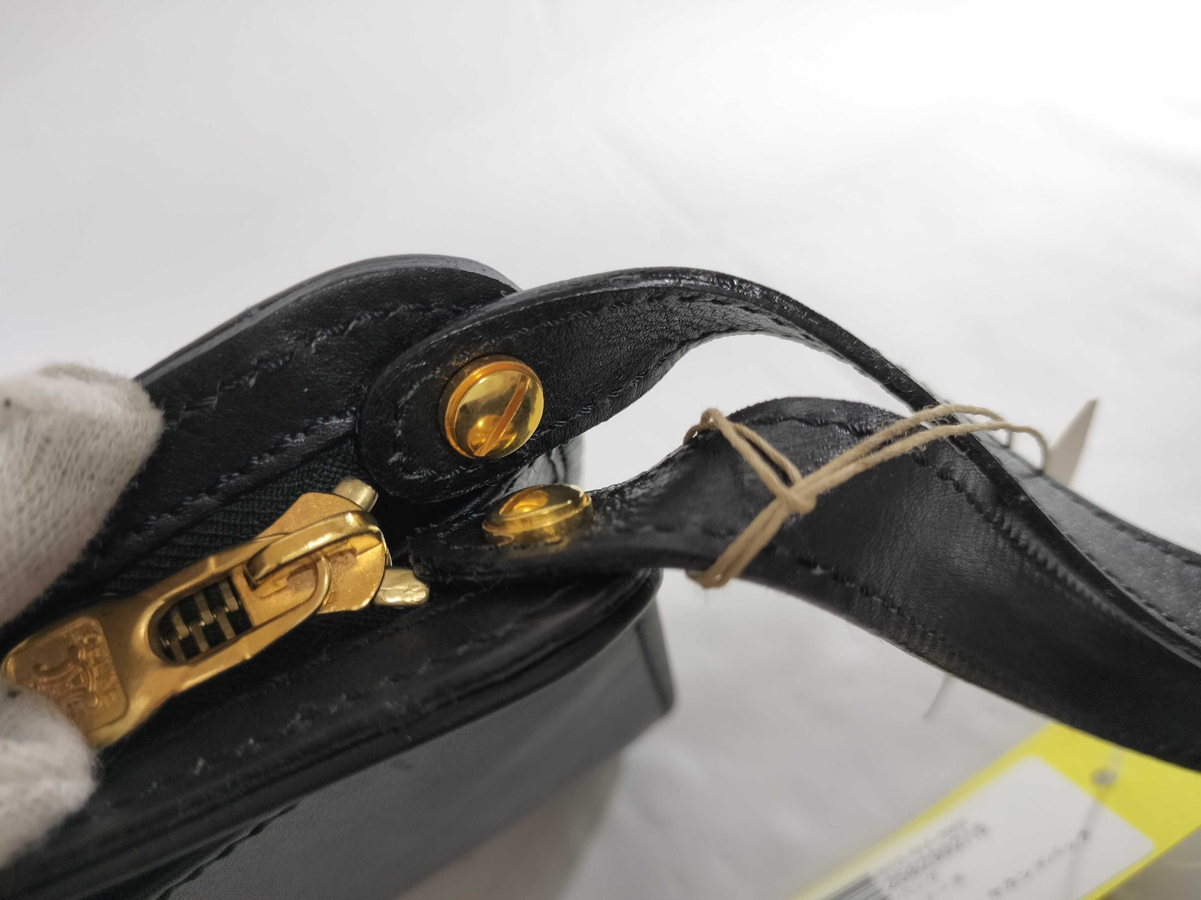 【水曜終了】(10698_0114)CELINE レザー セカンドバッグ セカンドバッグ