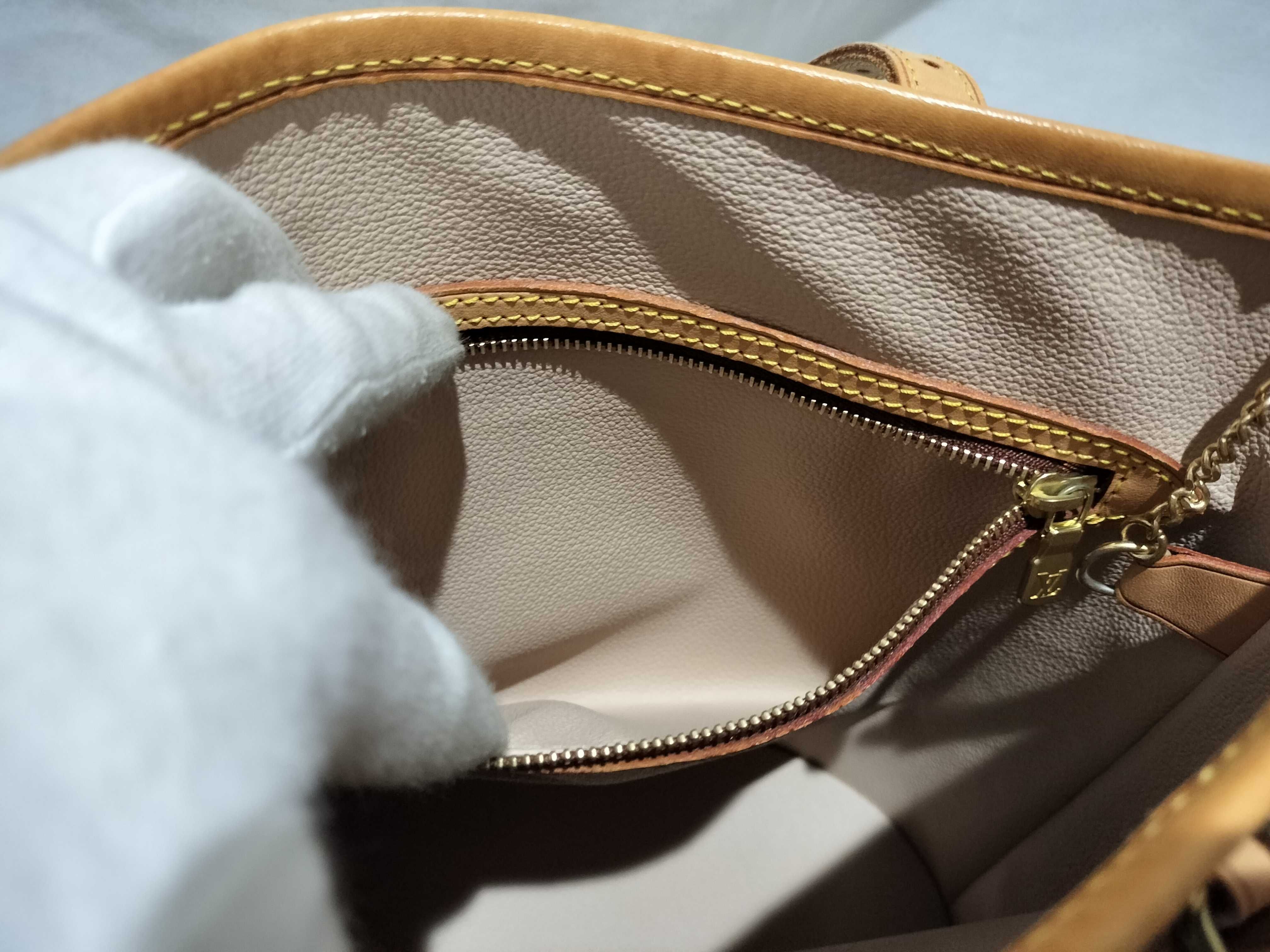 【水曜終了】(10708_0047)LOUIS VUITTON モノグラム M42238 プチ・バケット ポーチ付き トートバッグ