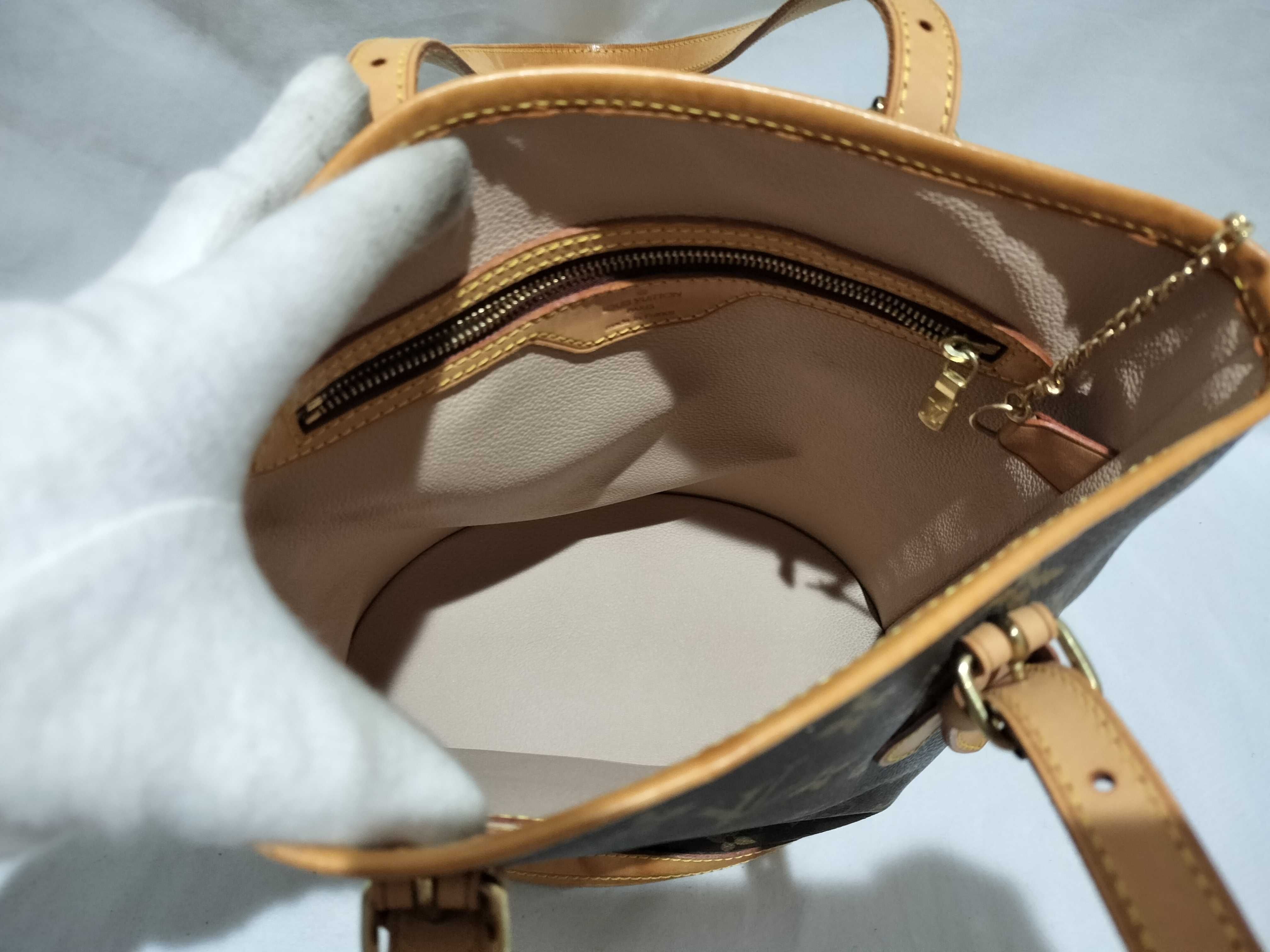 【水曜終了】(10708_0047)LOUIS VUITTON モノグラム M42238 プチ・バケット ポーチ付き トートバッグ