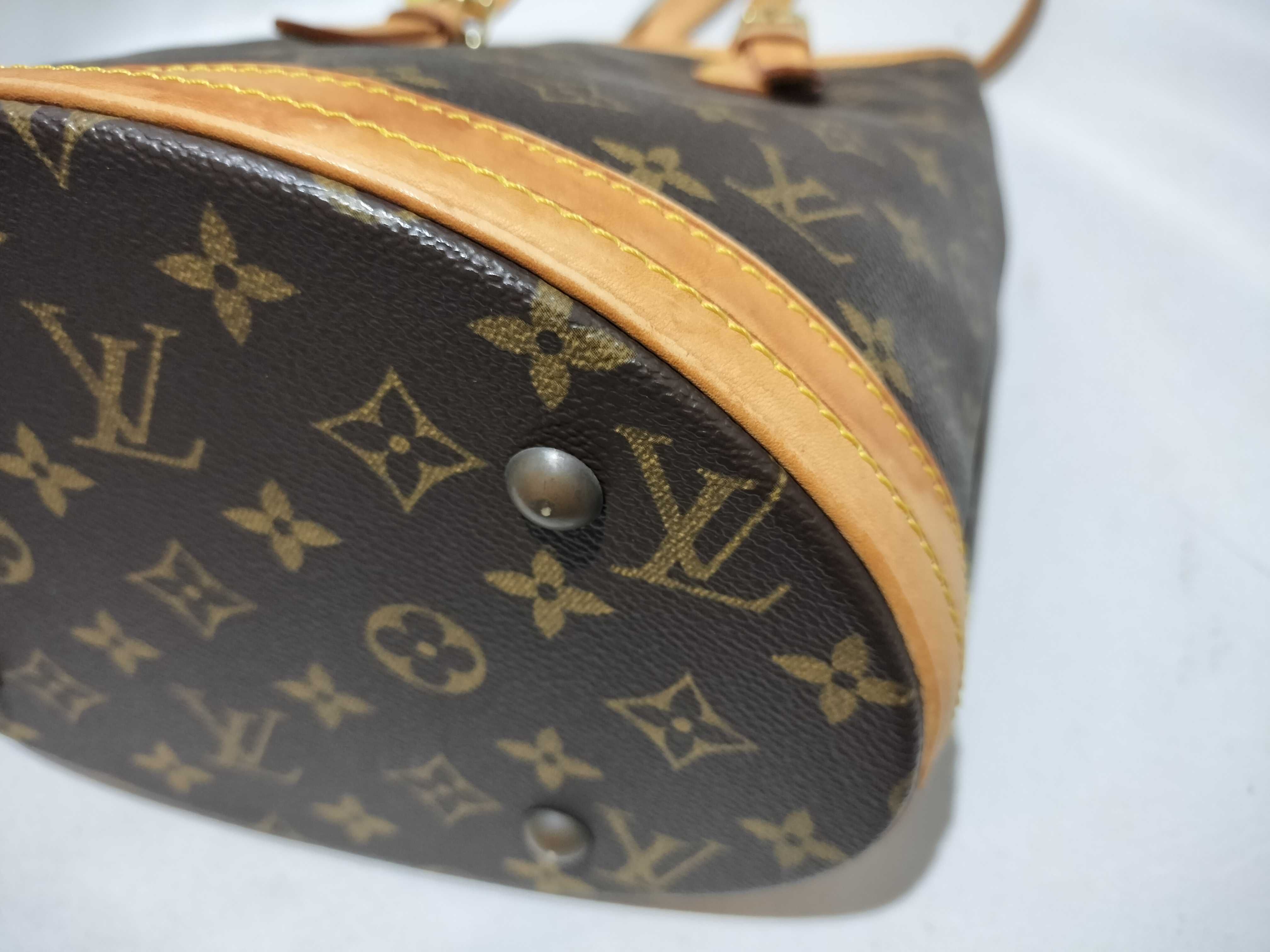 【水曜終了】(10708_0047)LOUIS VUITTON モノグラム M42238 プチ・バケット ポーチ付き トートバッグ