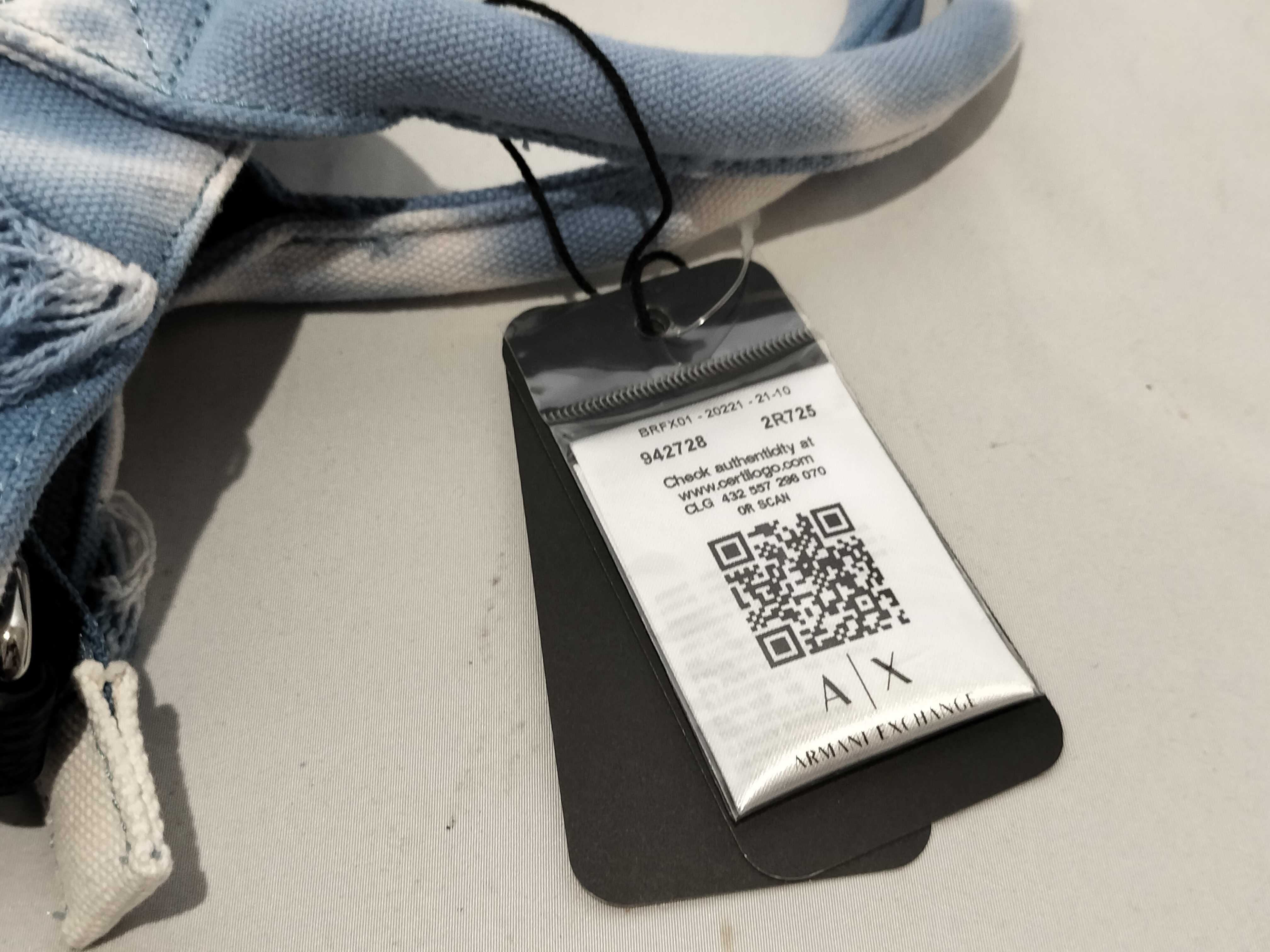 【水曜終了】(10698_0090)ARMANI AX キャンバス バッグ 未使用 ハンドバッグ