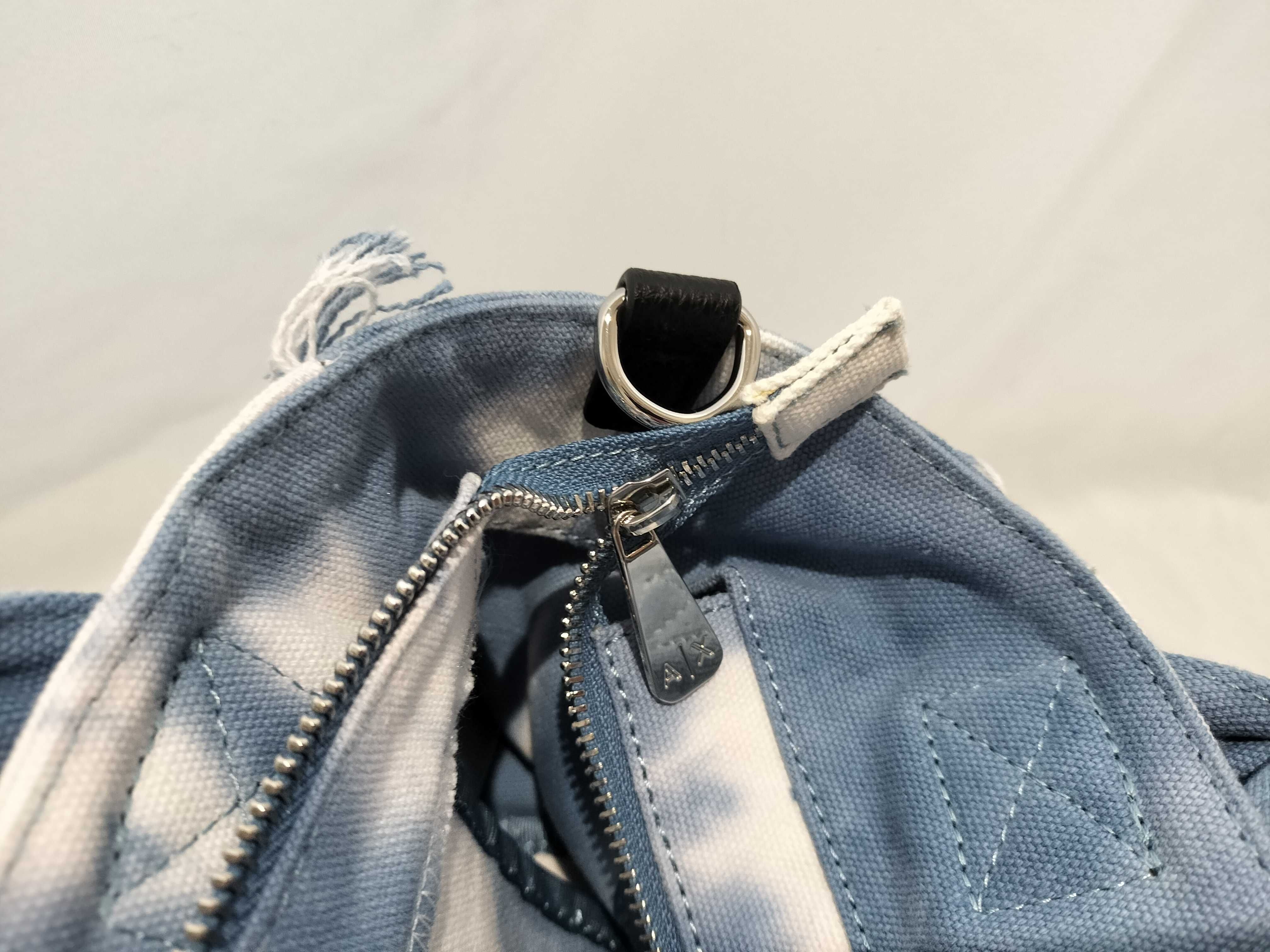 【水曜終了】(10698_0090)ARMANI AX キャンバス バッグ 未使用 ハンドバッグ