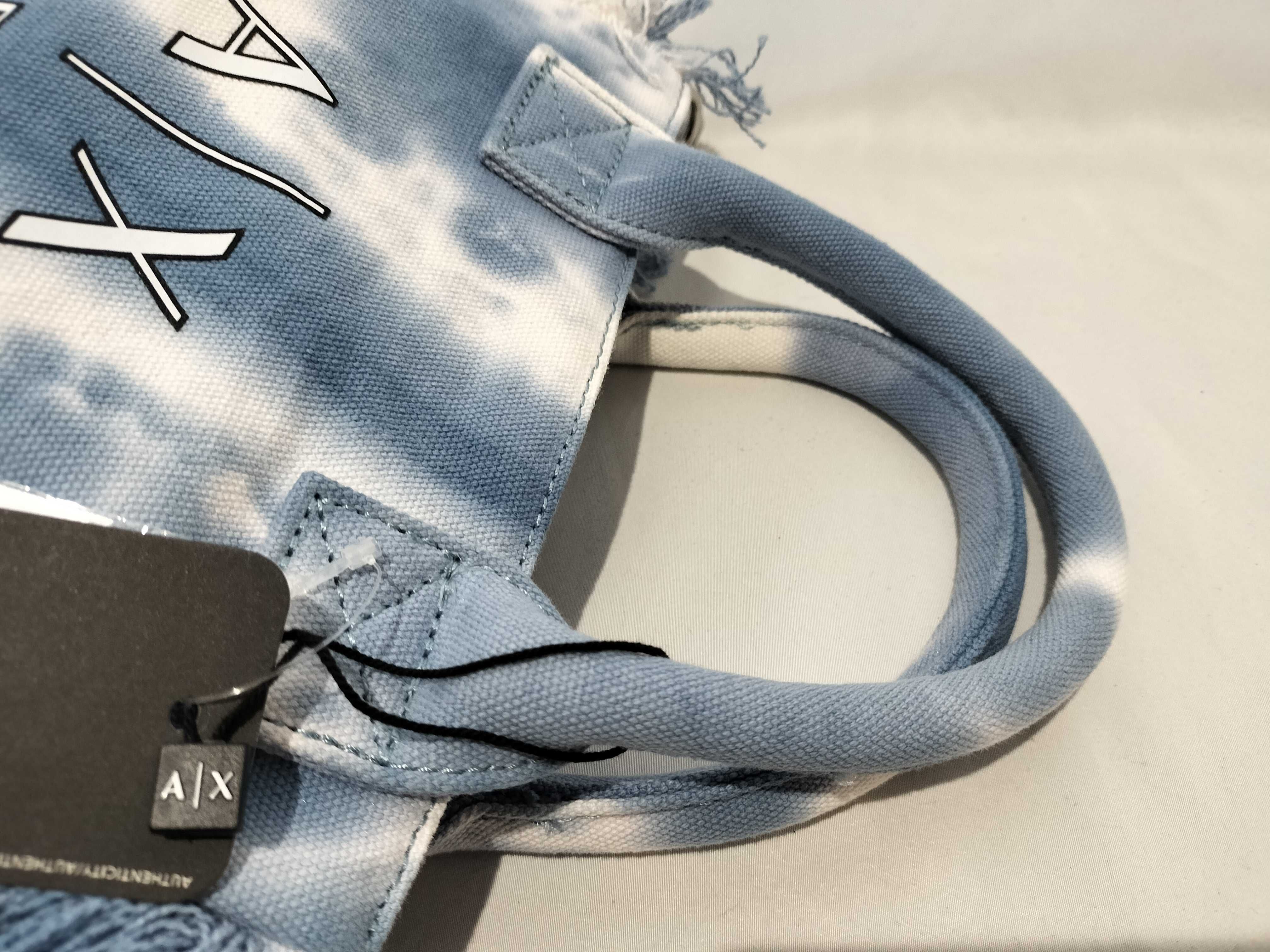 【水曜終了】(10698_0090)ARMANI AX キャンバス バッグ 未使用 ハンドバッグ