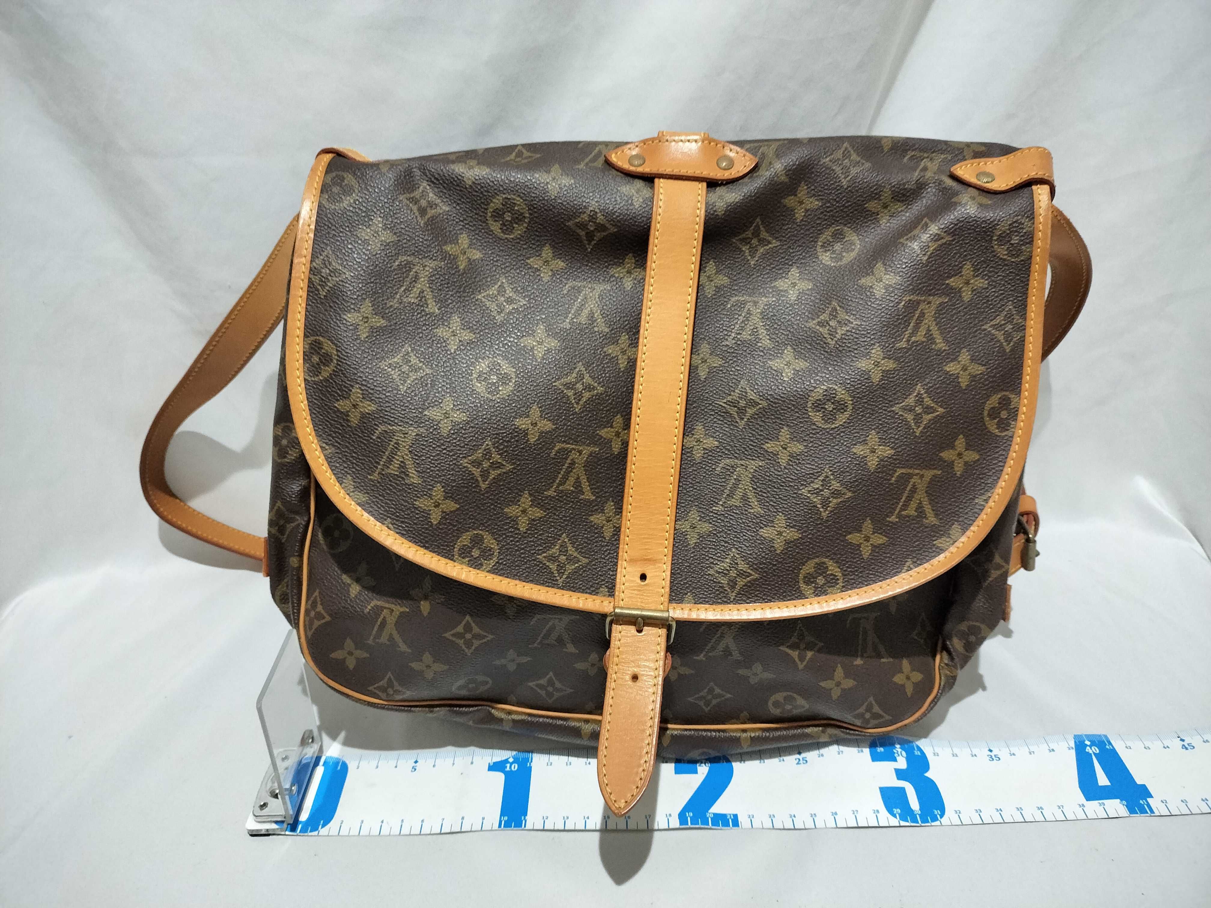 【水曜終了】(10708_0051)LOUIS VUITTON モノグラム M42254 ソミュール35 ショルダーバッグ