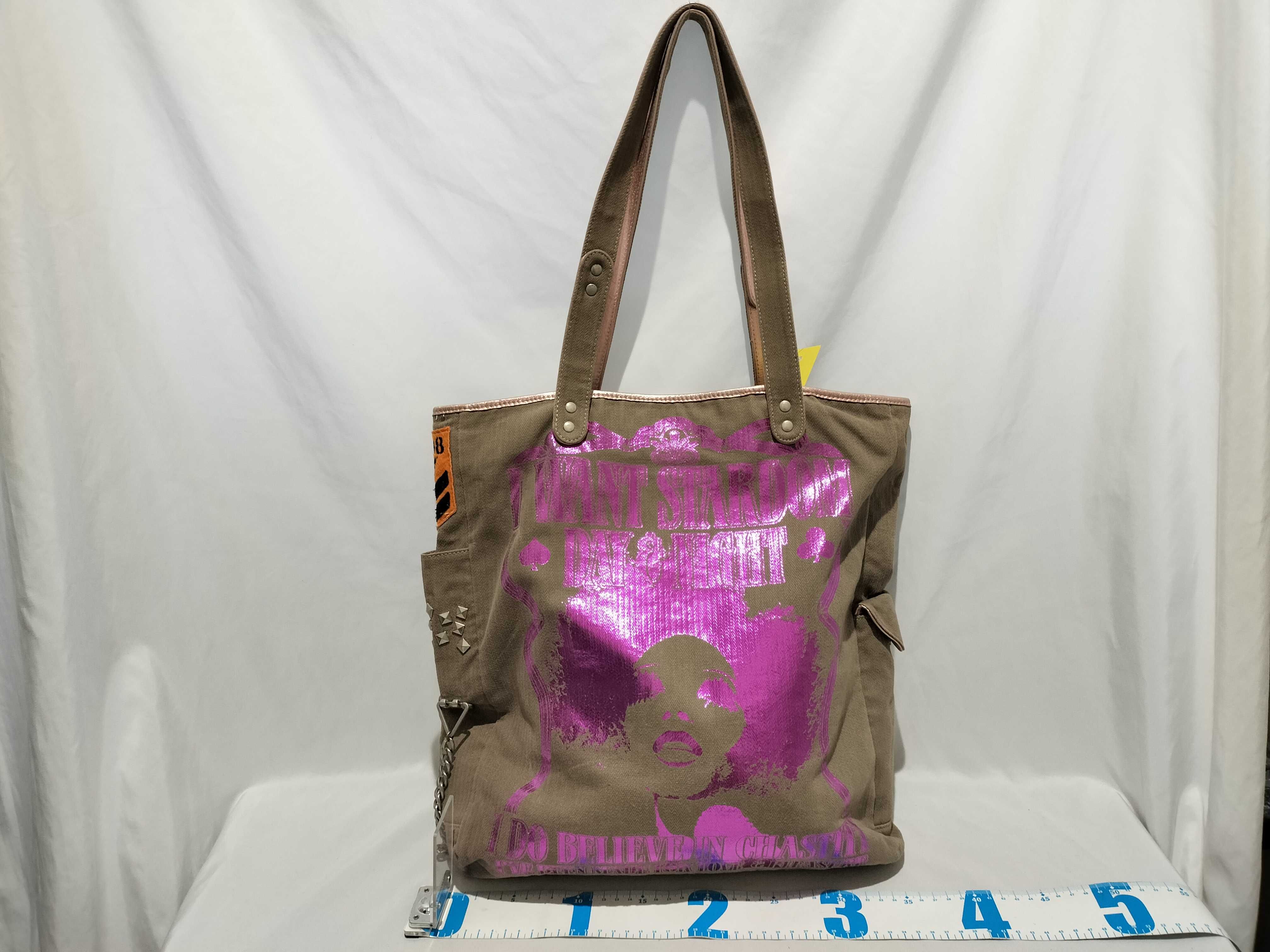 【水曜終了】(10699_0079)DOLCE&GABBANA キャンバス トートバッグ トートバッグ