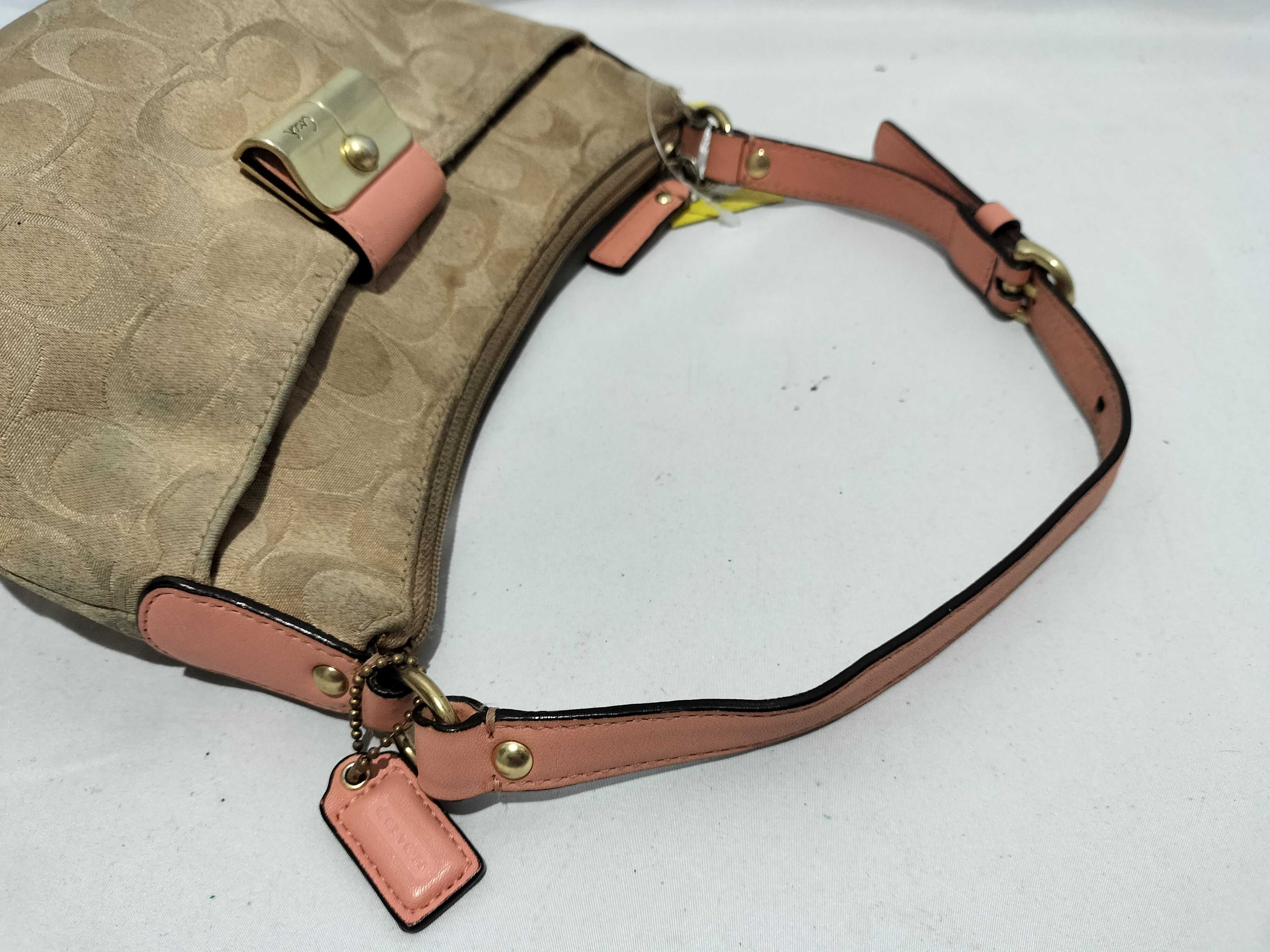 【水曜終了】(10699_0071)COACH シグネチャー 43740 ハンドバッグ