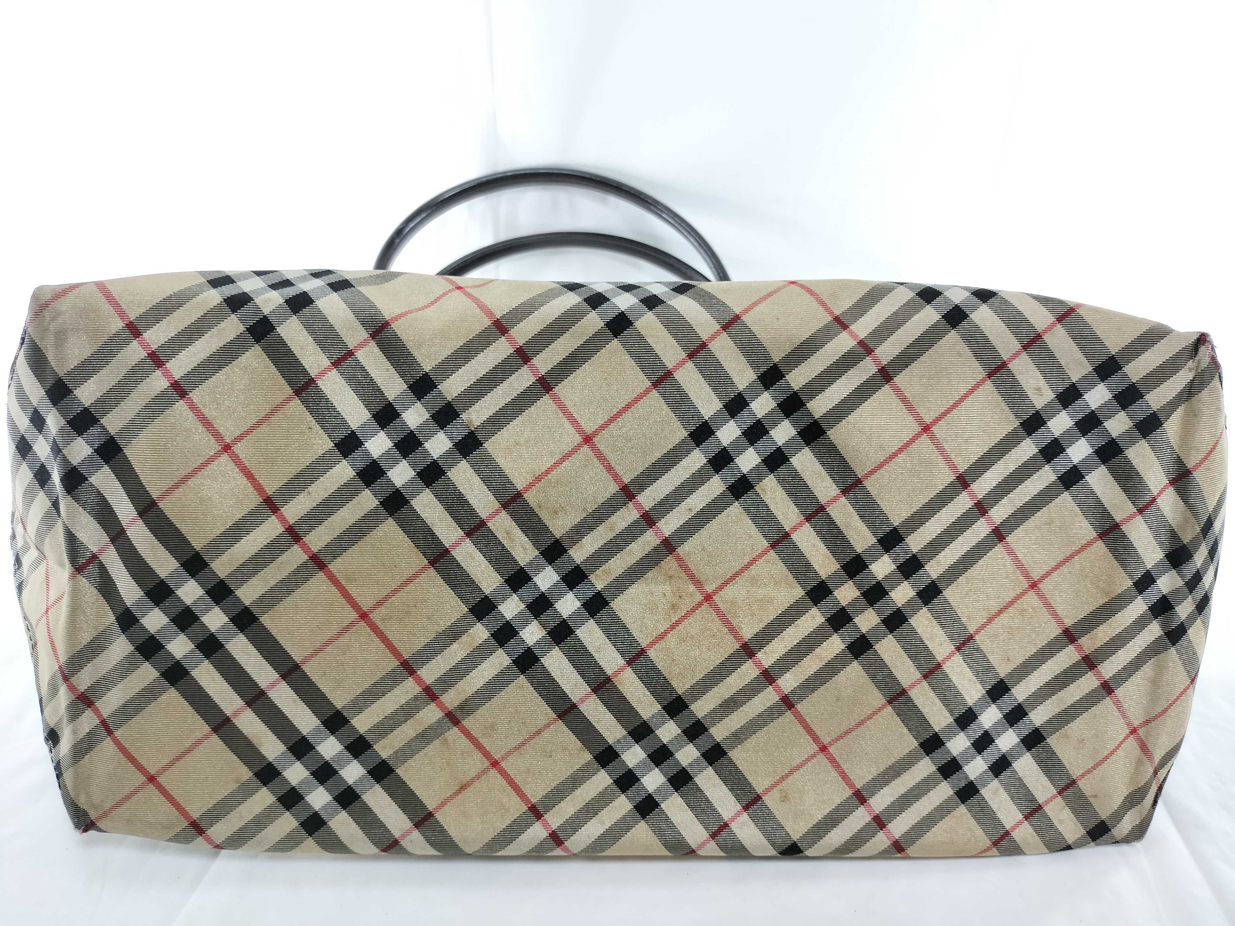 【水曜終了】(10699_0132)BURBERRY ブルーレーベル ブルーレーベル ナイロン トート トートバッグ