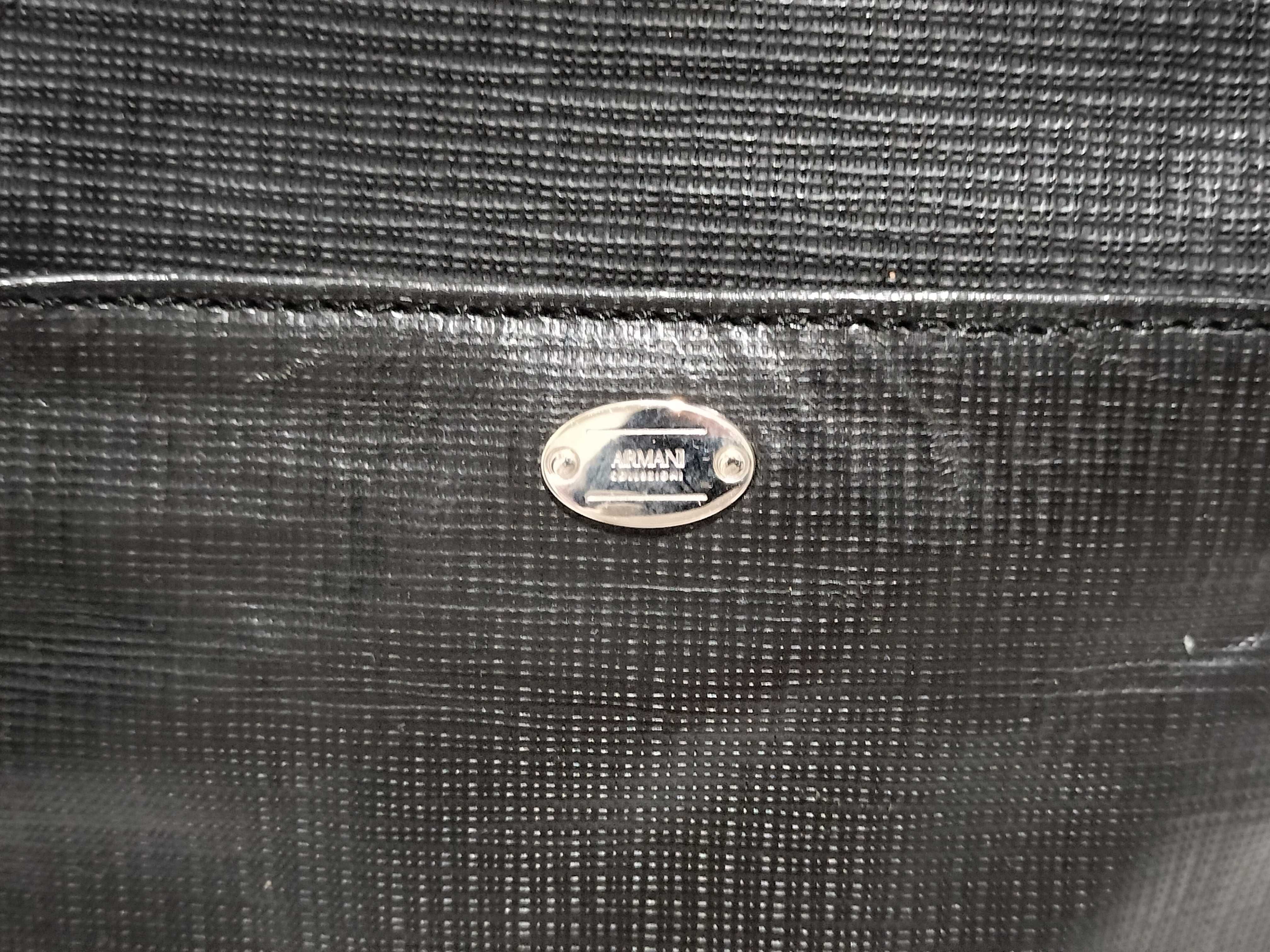 【水曜終了】(10699_0080)ARMANI アルマーニ コレクション レザー ショルダー ショルダーバッグ