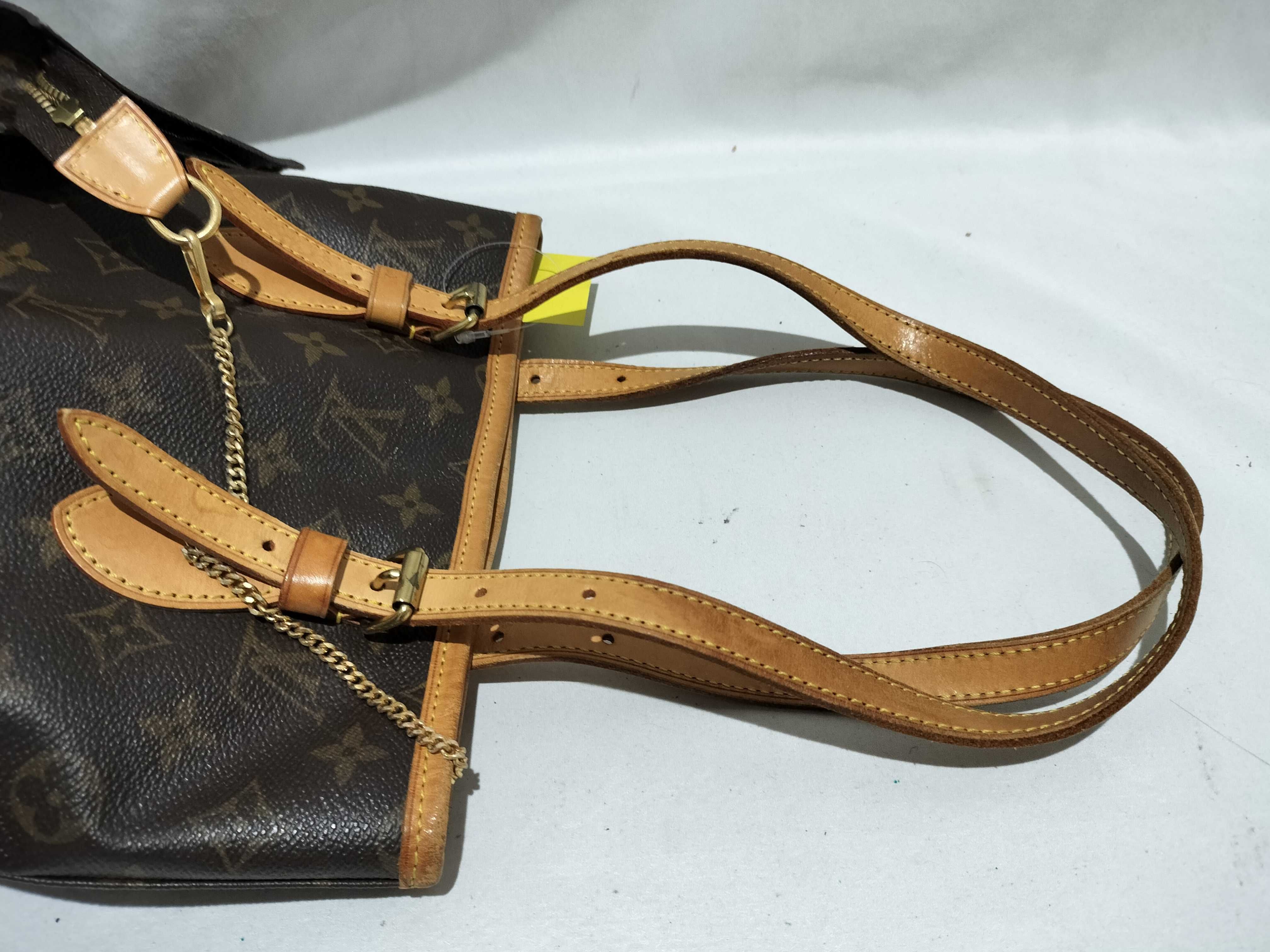 【水曜終了】(10708_0059)LOUIS VUITTON モノグラム プチバケット/ポーチ付き トートバッグ