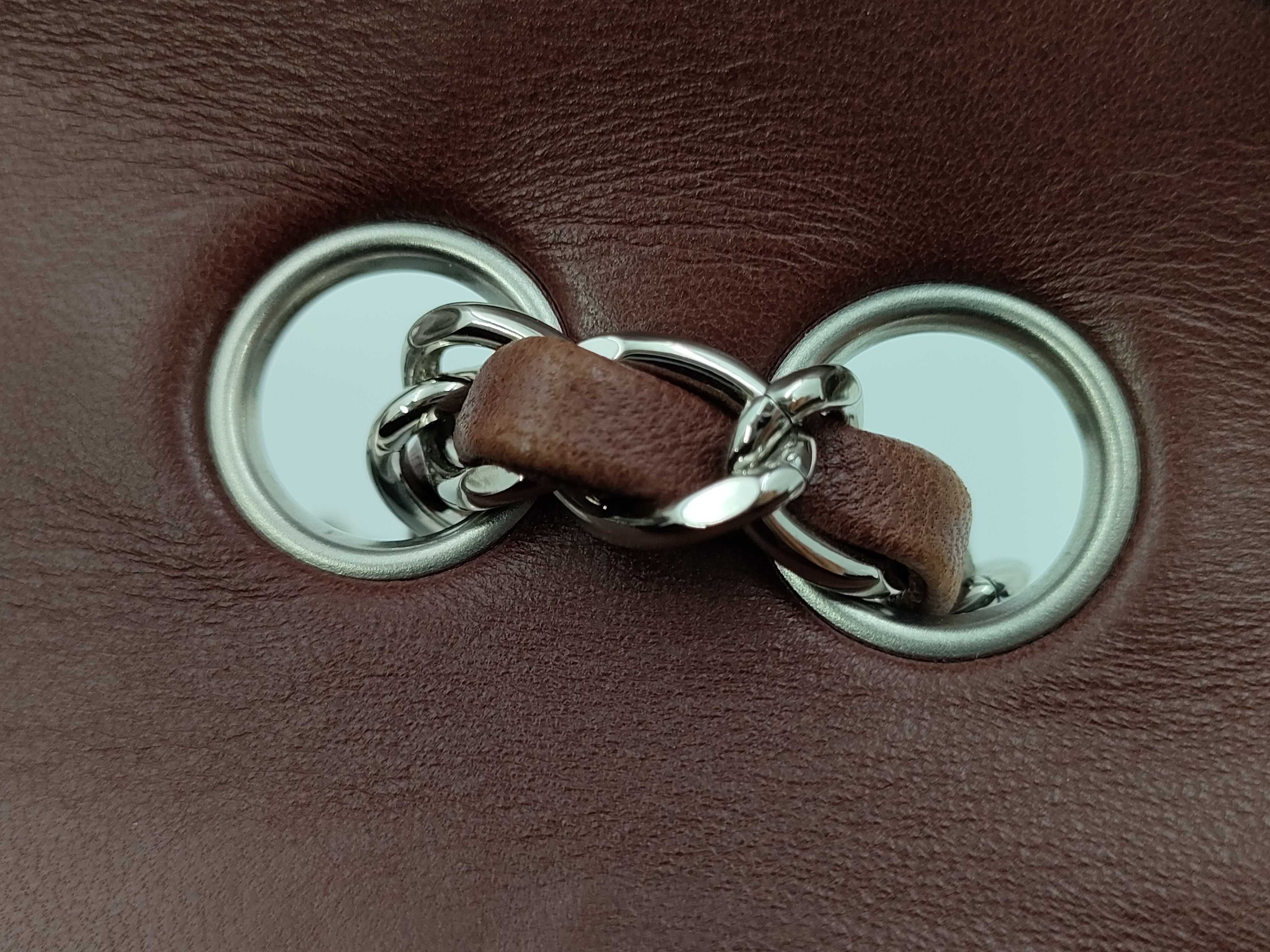 【水曜終了】(10707_0026)CHANEL チョコバー エナメル ショルダーバッグ