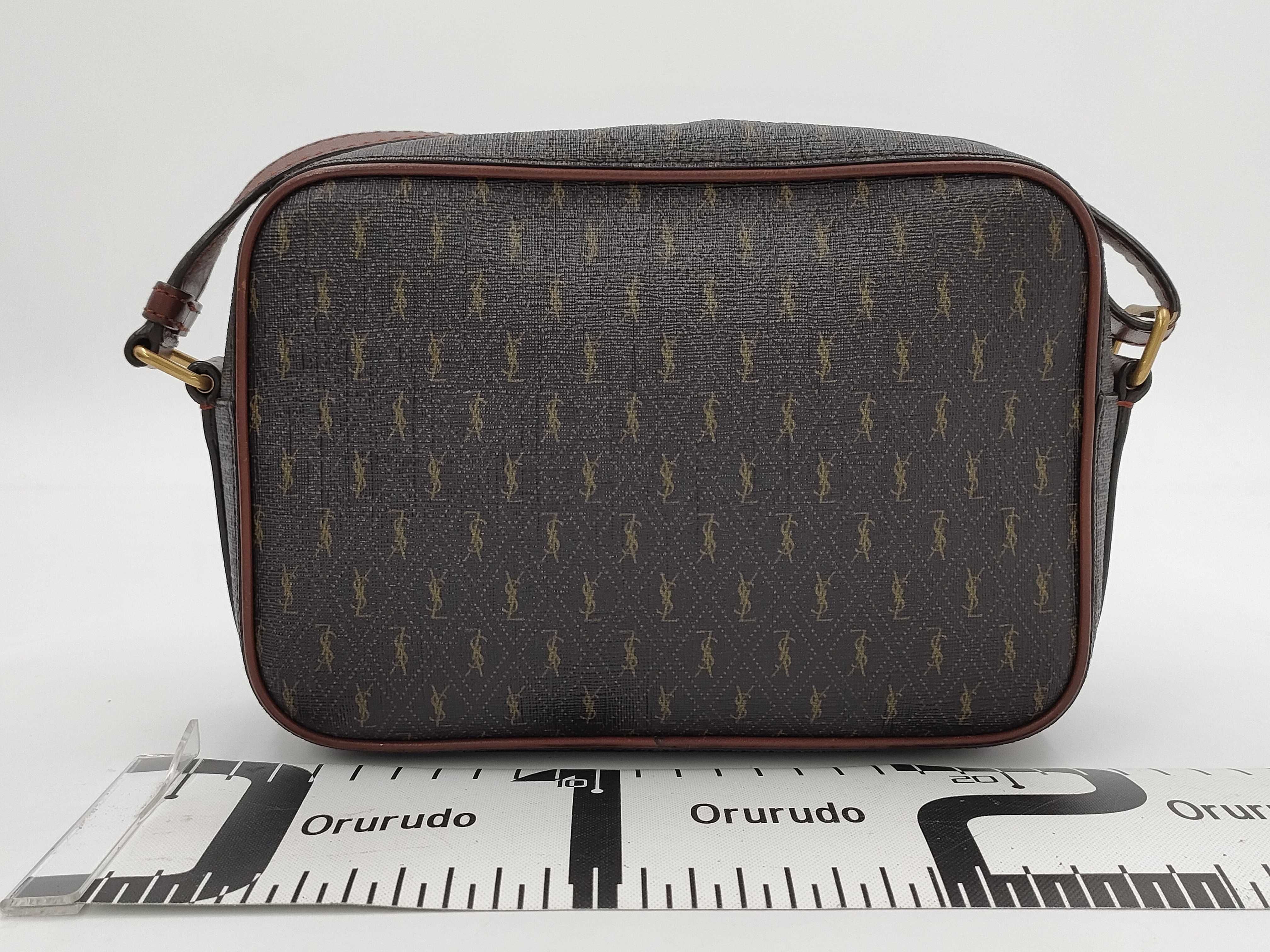 【水曜終了】(10936_0142)SAINT LAURENT Yves Saint Laurent モノグラム ショルダーバッグ