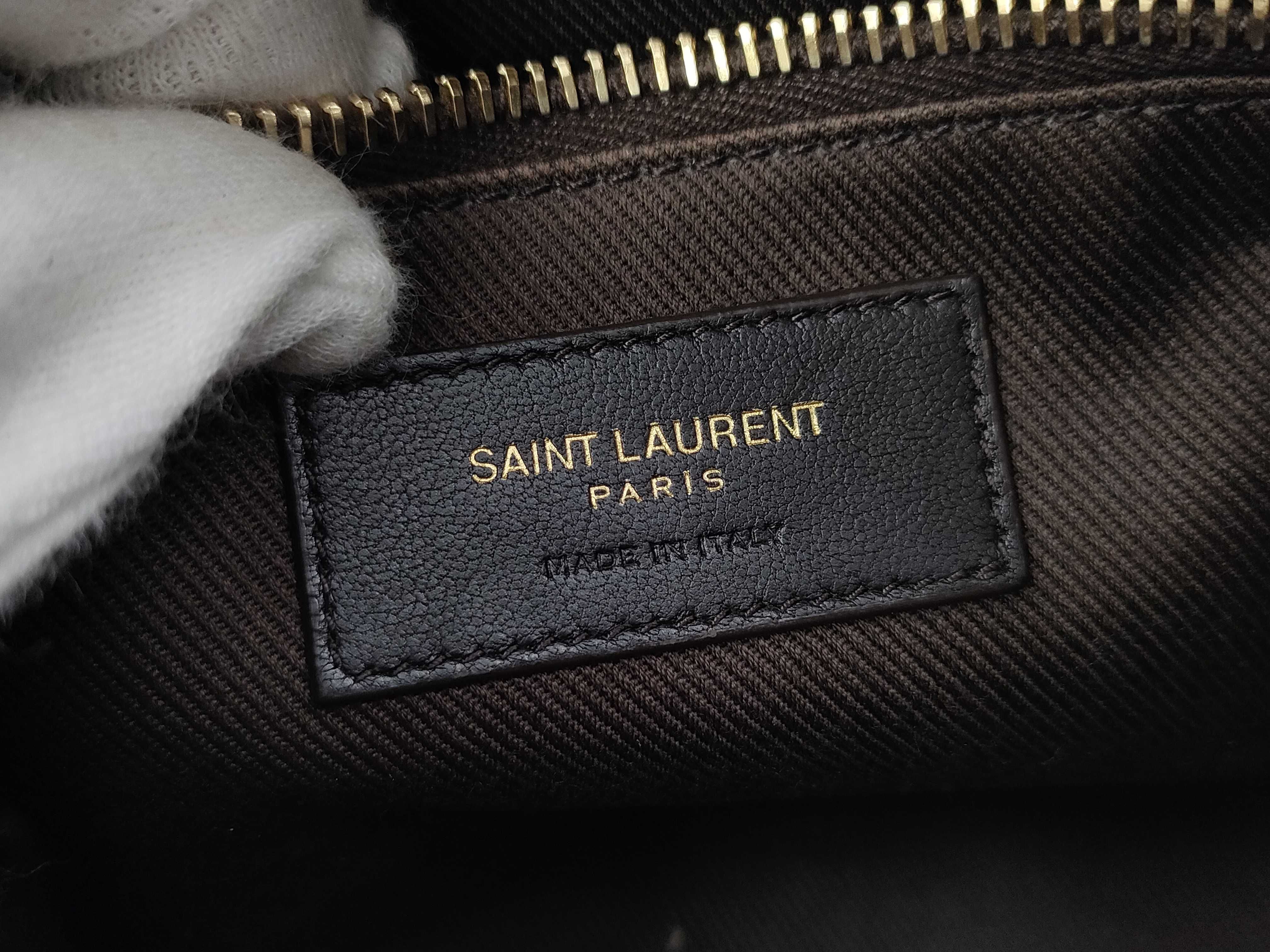 【水曜終了】(10936_0142)SAINT LAURENT Yves Saint Laurent モノグラム ショルダーバッグ