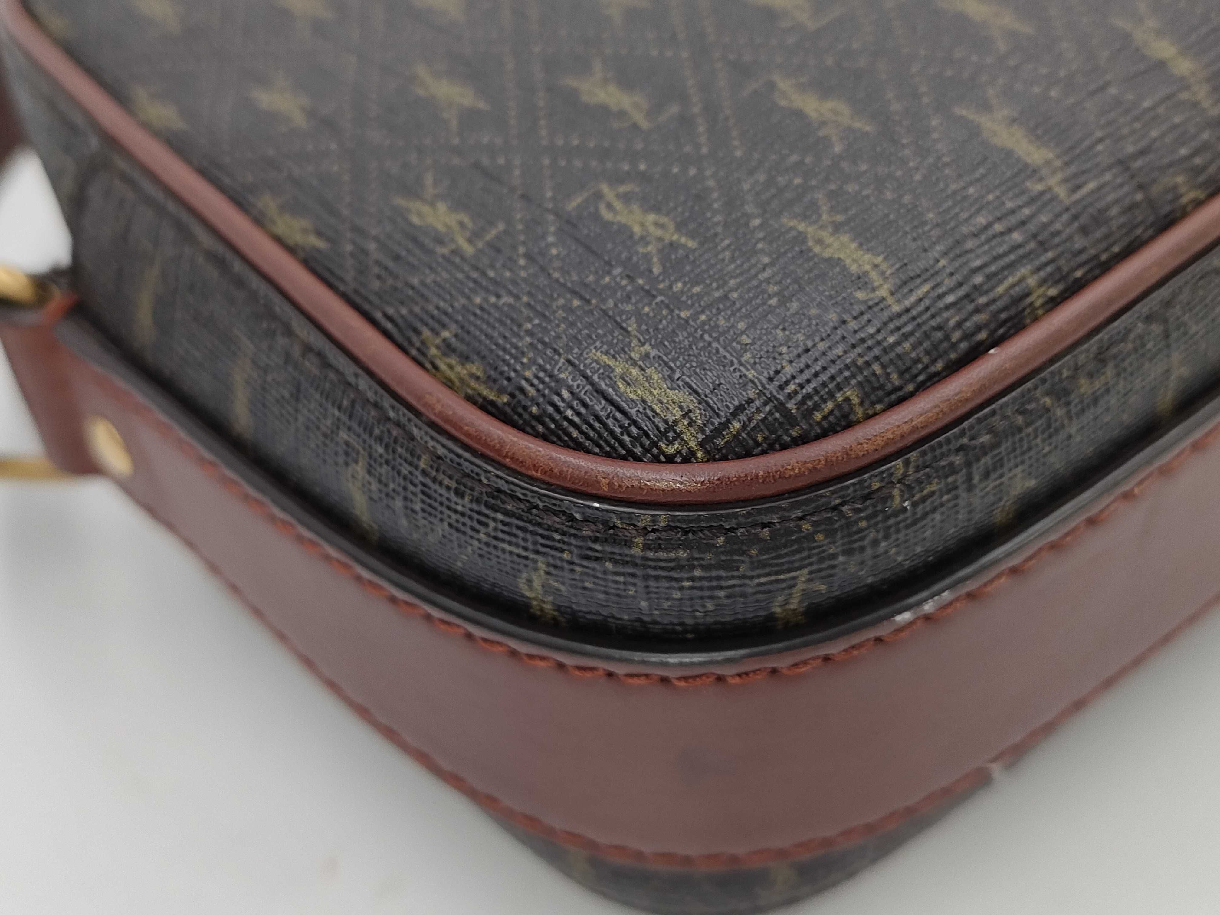 【水曜終了】(10936_0142)SAINT LAURENT Yves Saint Laurent モノグラム ショルダーバッグ