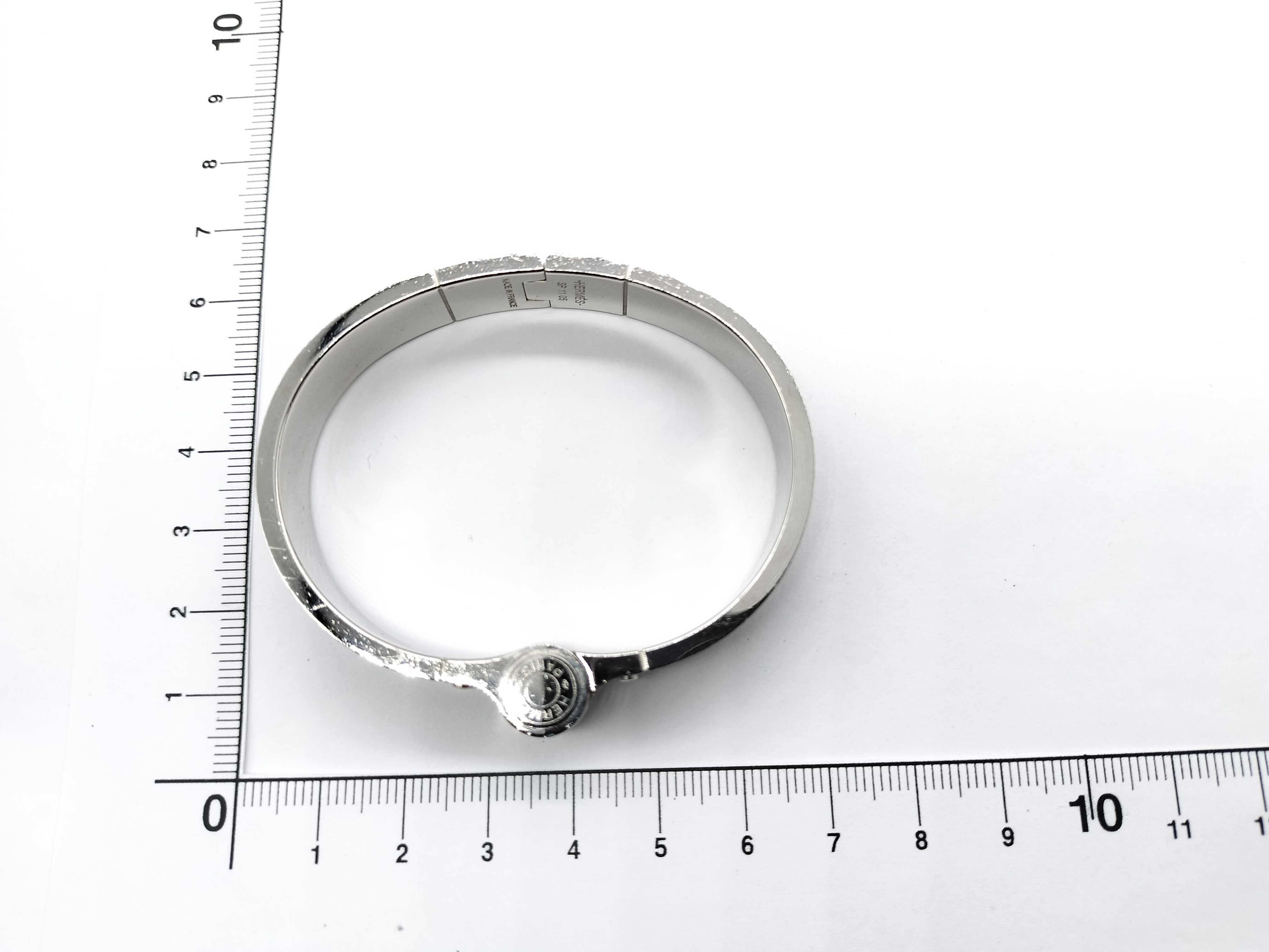 【水曜終了】(10706_0006)▼HERMES シャルニエール リザード ブレスレット・バングル