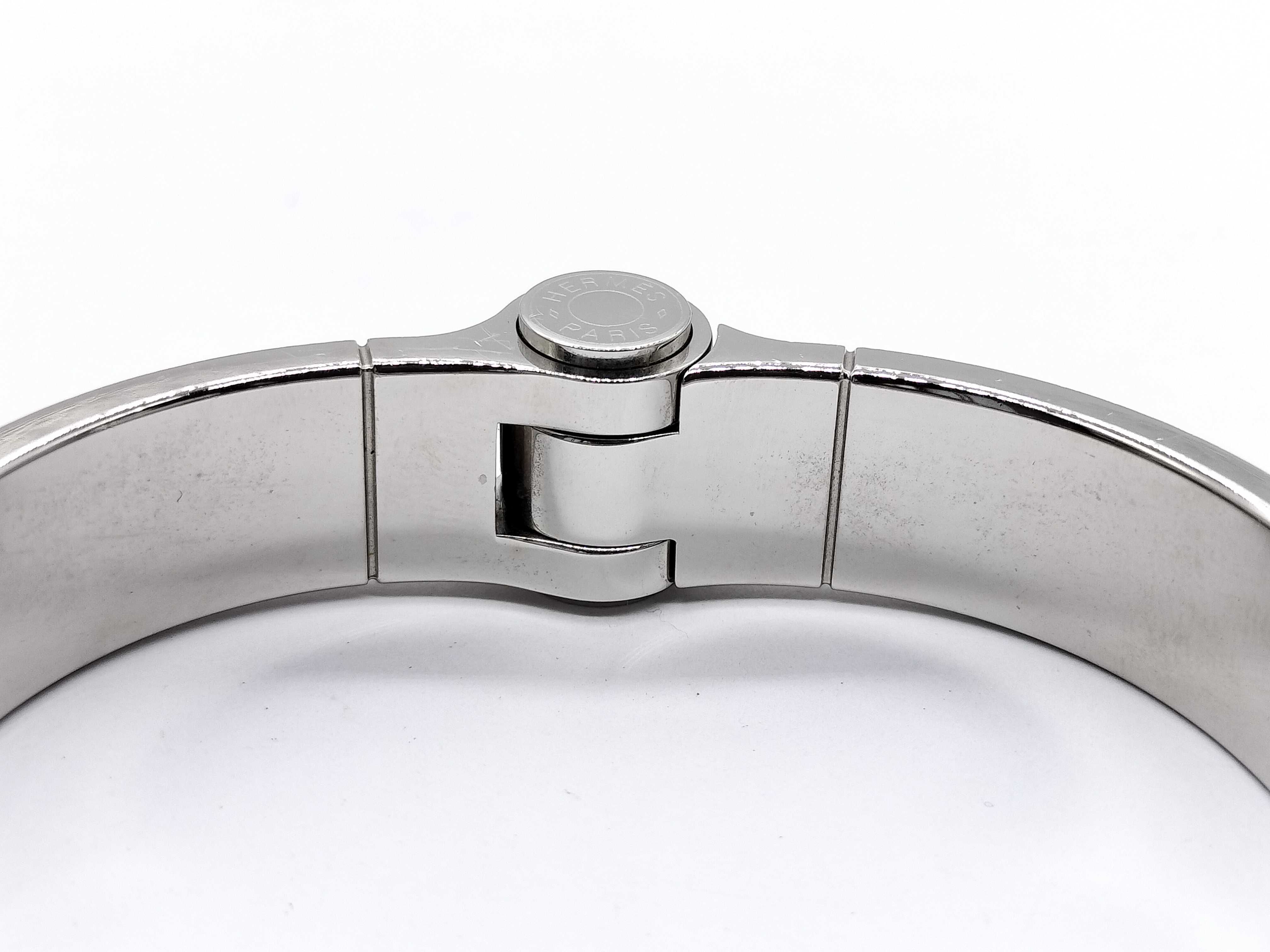 【水曜終了】(10706_0006)▼HERMES シャルニエール リザード ブレスレット・バングル