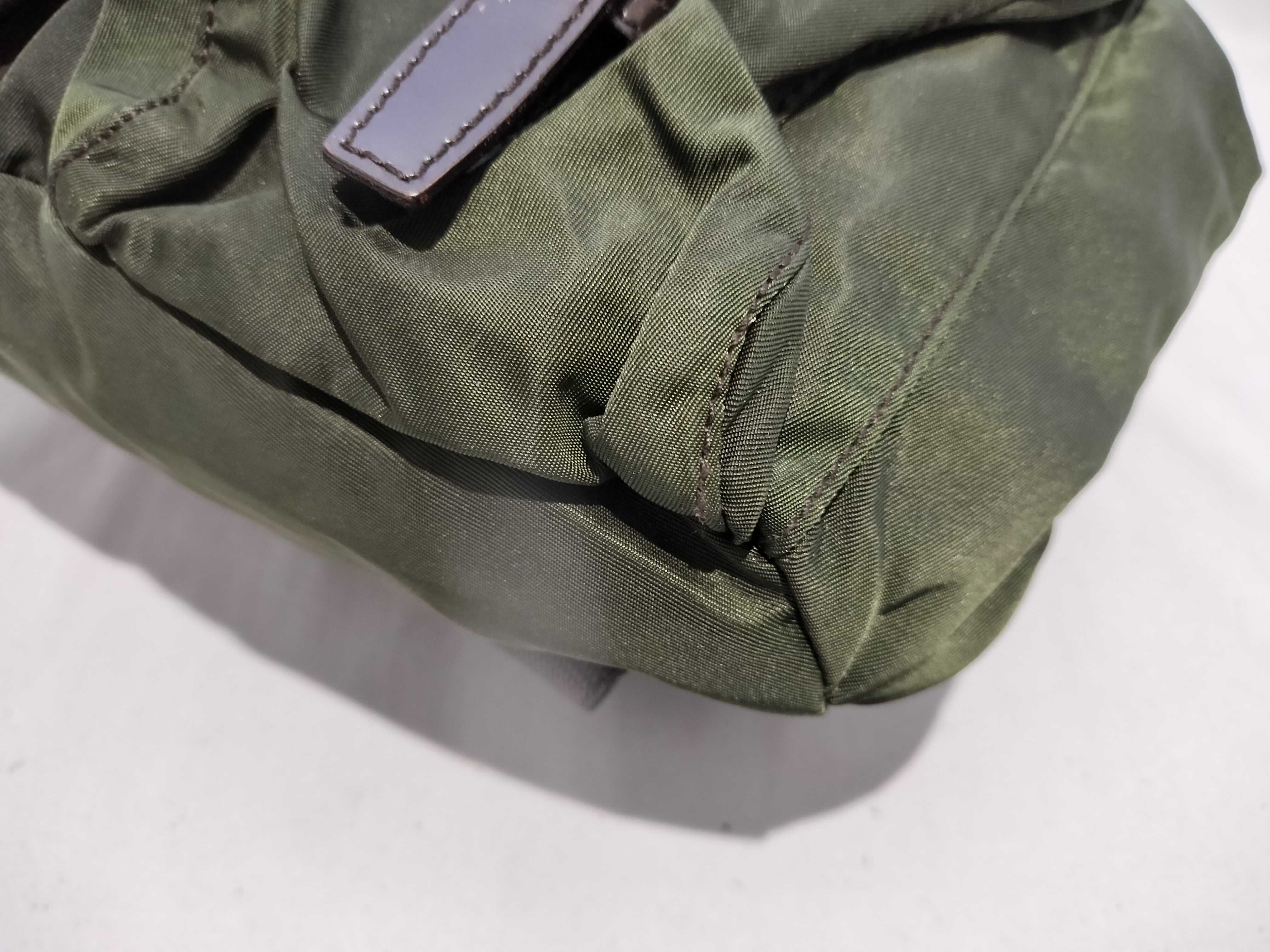 【水曜終了】(10709_0085)PRADA ナイロン ミニリュック カーキ リュックサック