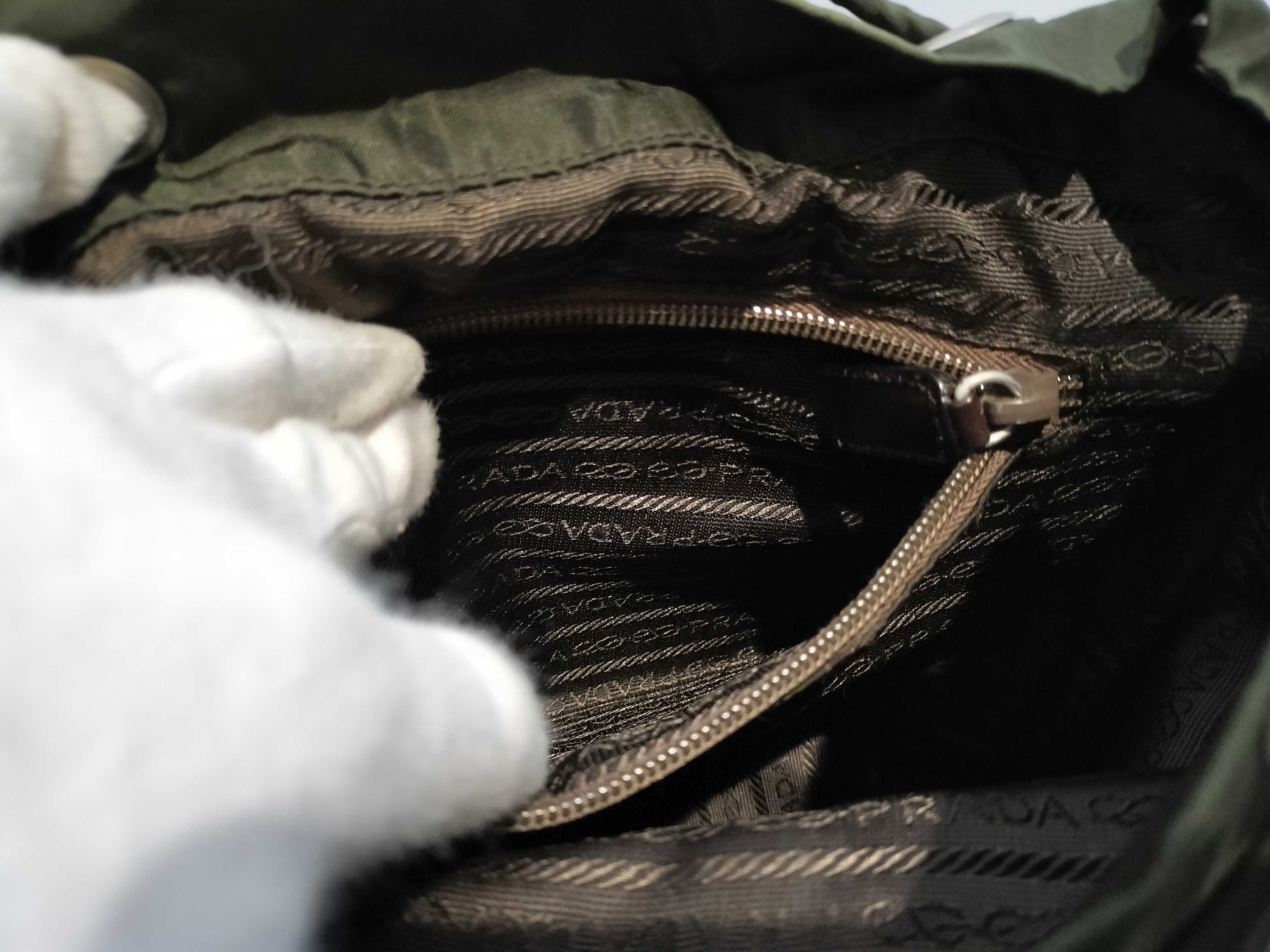 【水曜終了】(10709_0085)PRADA ナイロン ミニリュック カーキ リュックサック