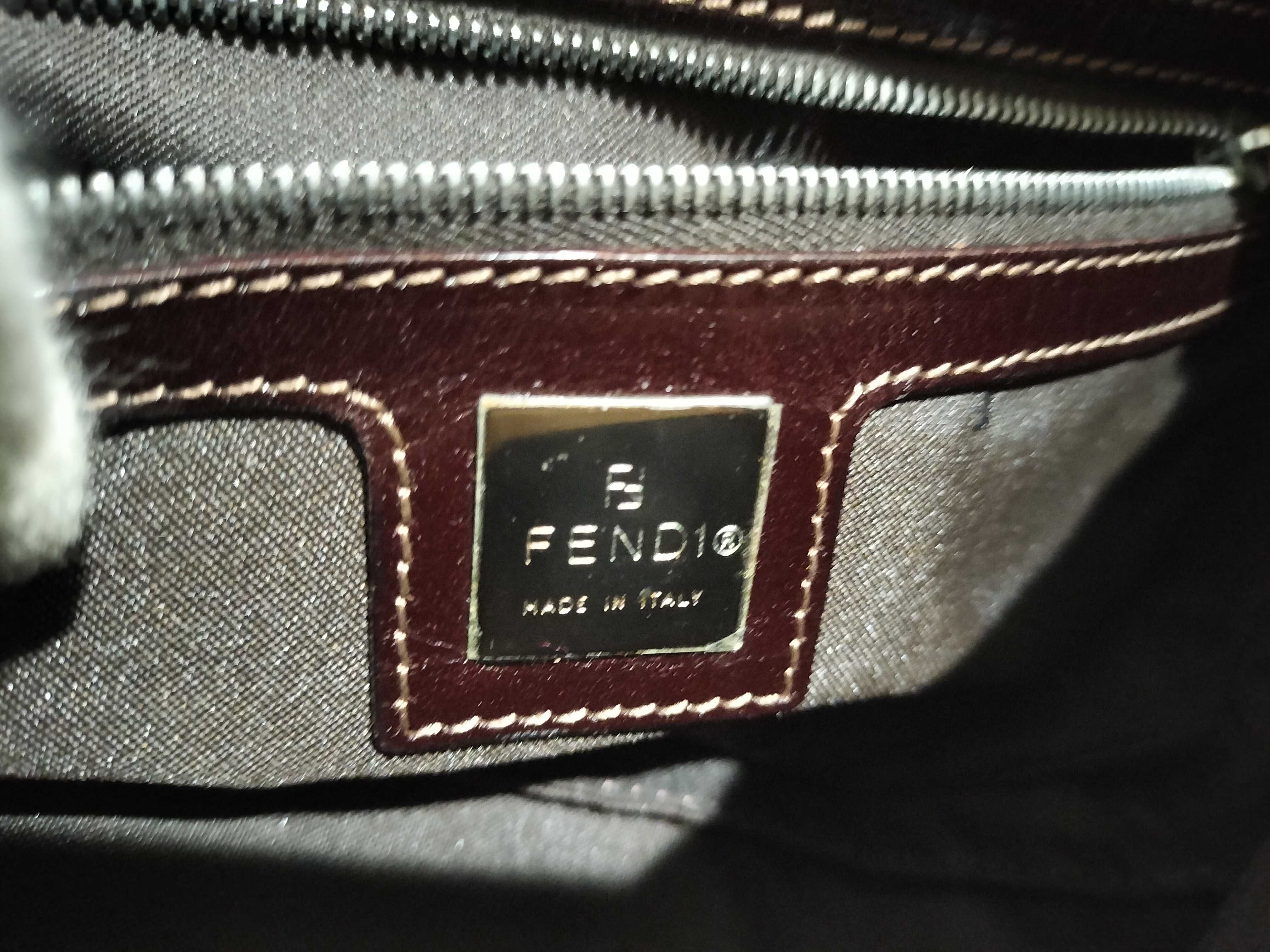 【水曜終了】(10709_0122)FENDI マンマ バケット ズッカ ワンショルダー ハンドバッグ