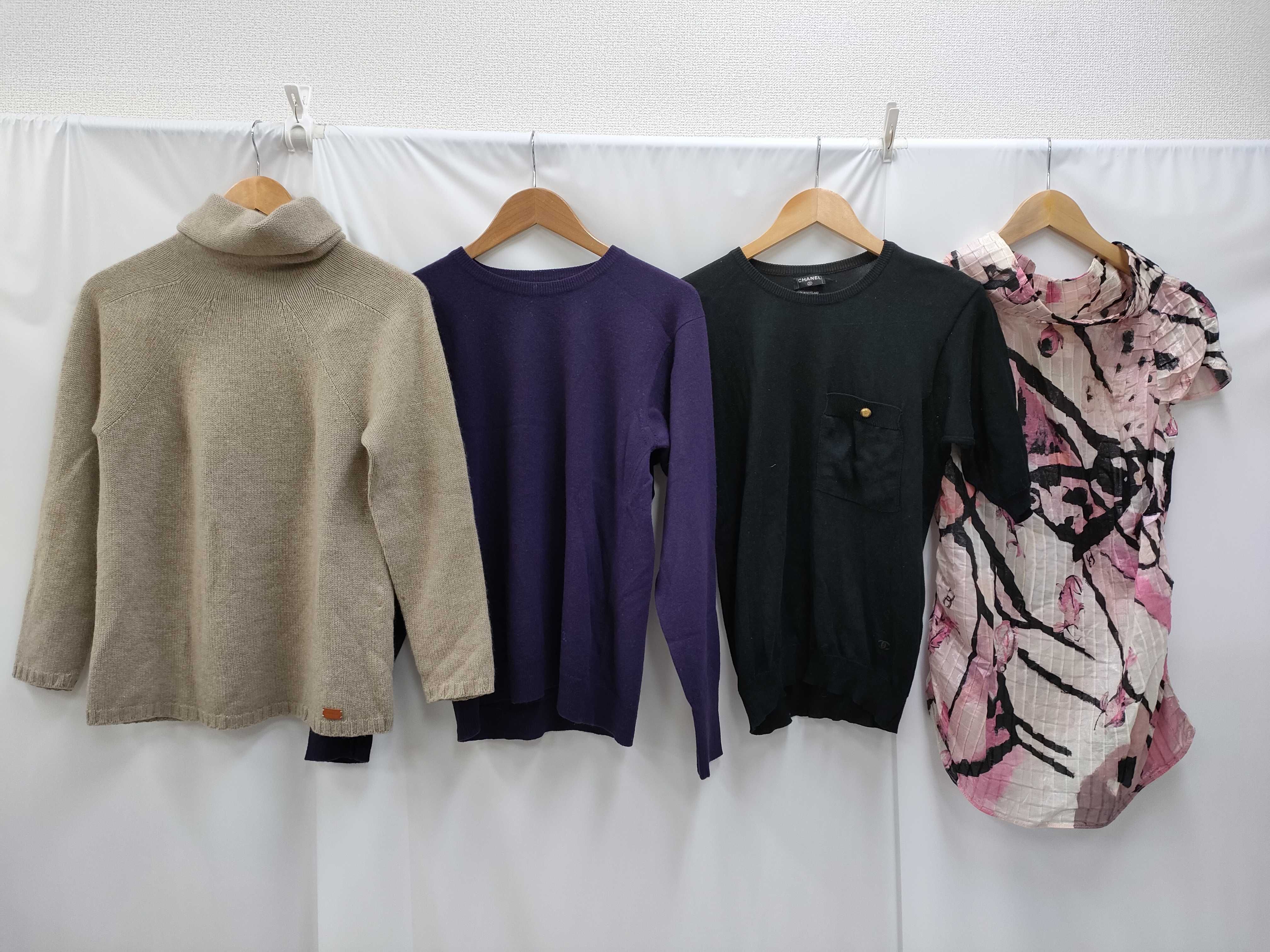 日曜終了(10743_0003)▼CHANEL ヴィンテージ トップス 7点 タグ取れ/シミ有