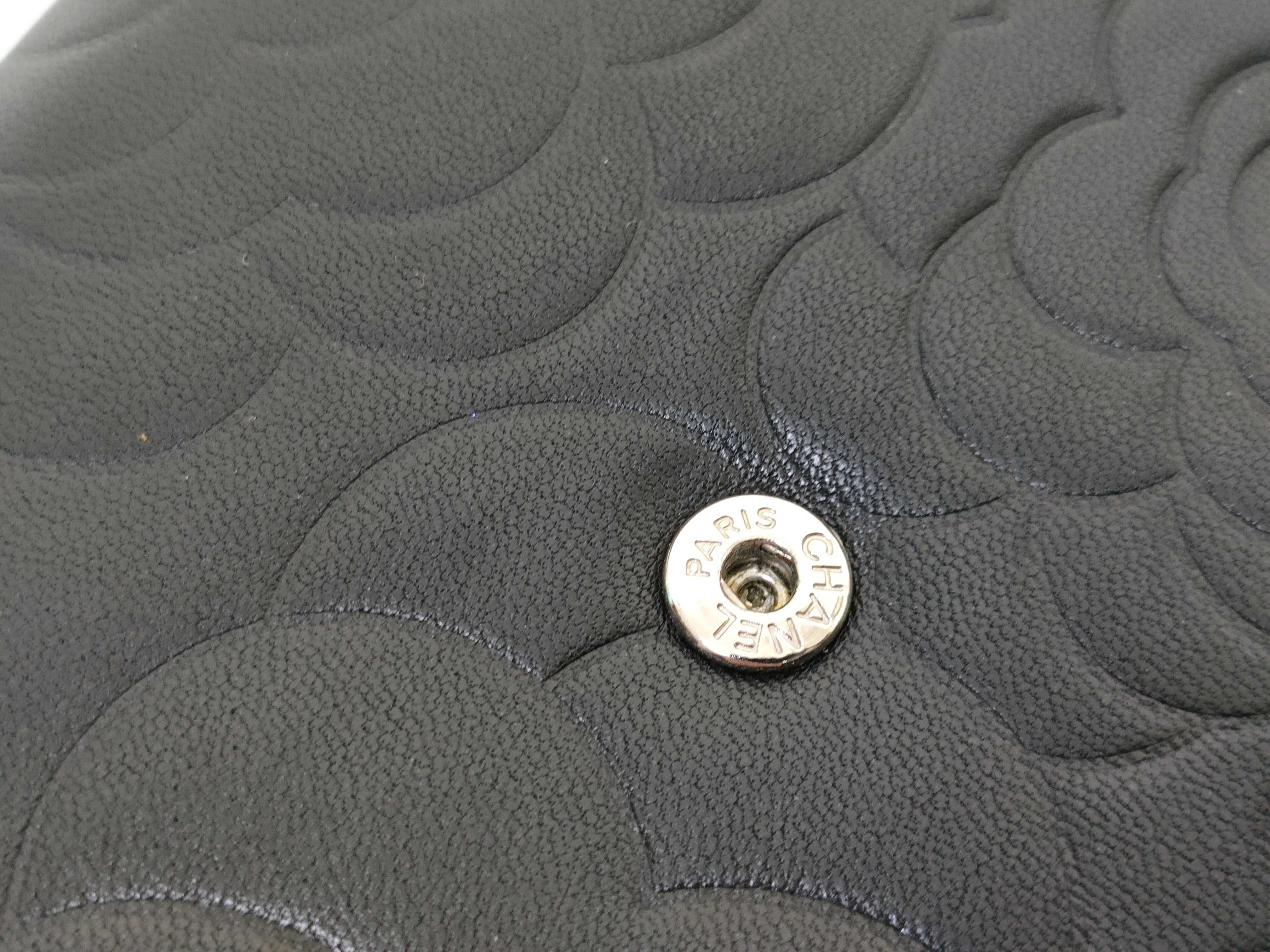 【水曜終了】(10707_0022)CHANEL カメリア カメリア ロゴ 長財布 財布