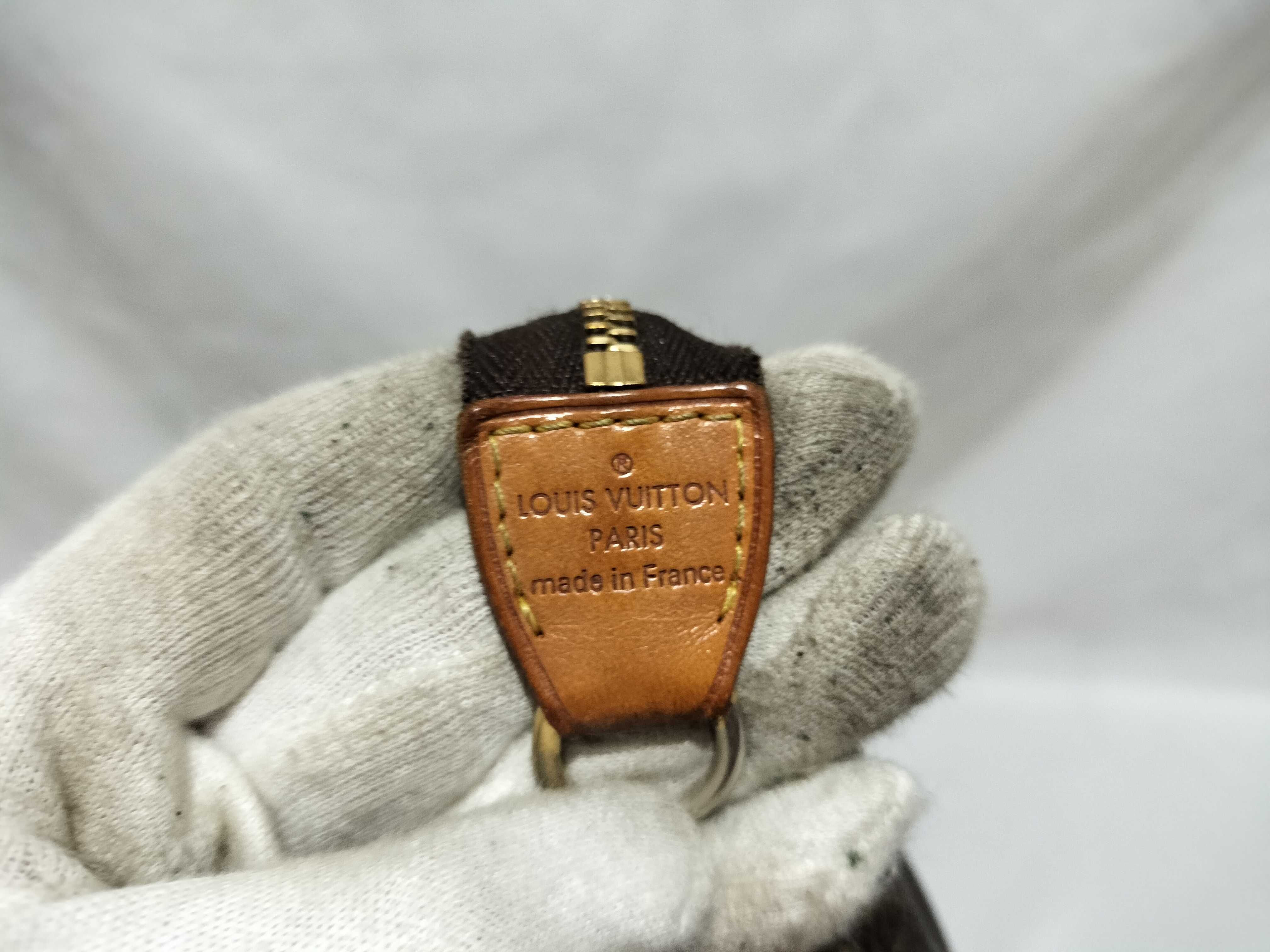 【水曜終了】(10708_0133)LOUIS VUITTON モノグラム アクセポーチ ファスナー破損 ポーチ