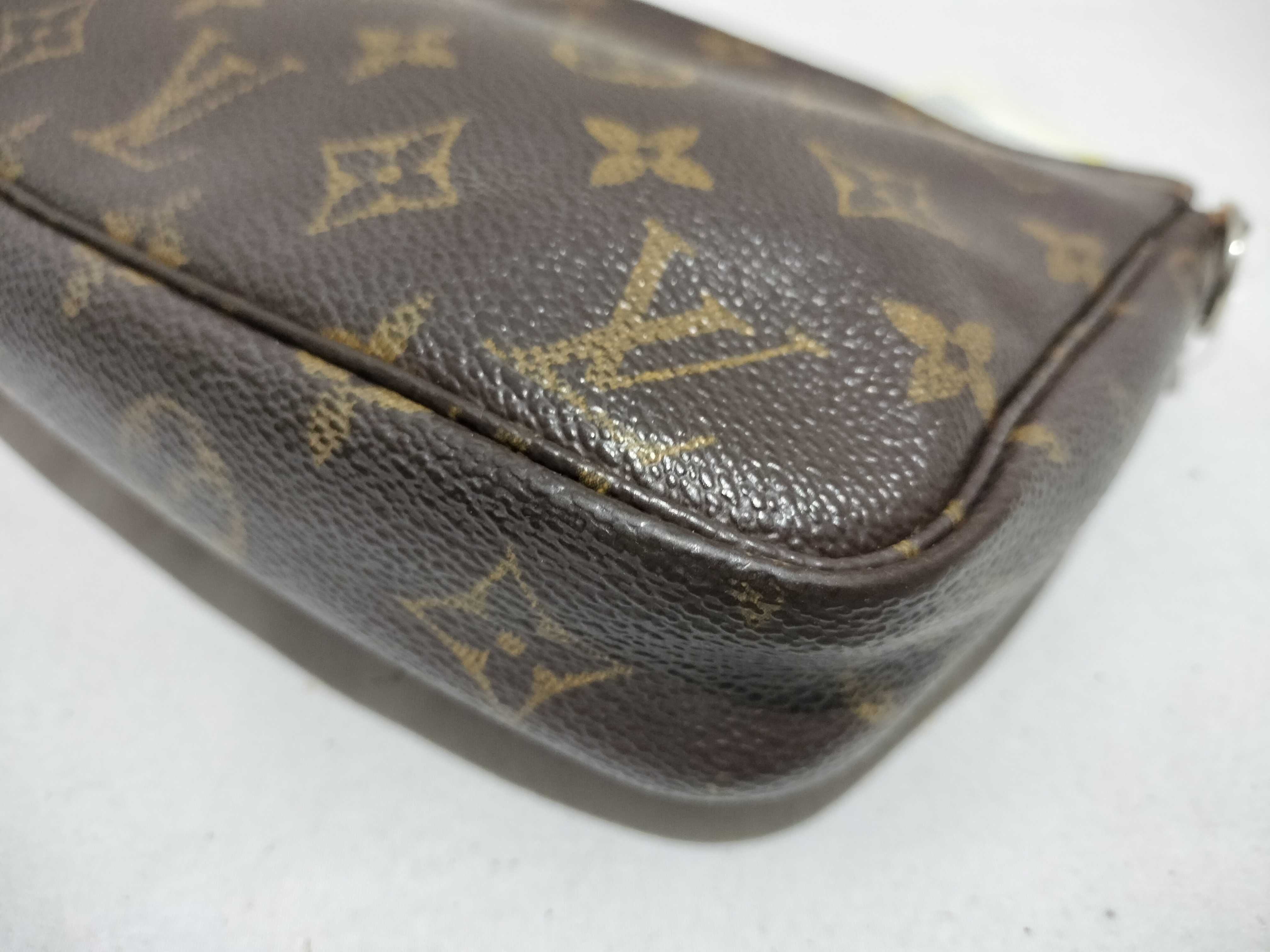 【水曜終了】(10708_0133)LOUIS VUITTON モノグラム アクセポーチ ファスナー破損 ポーチ