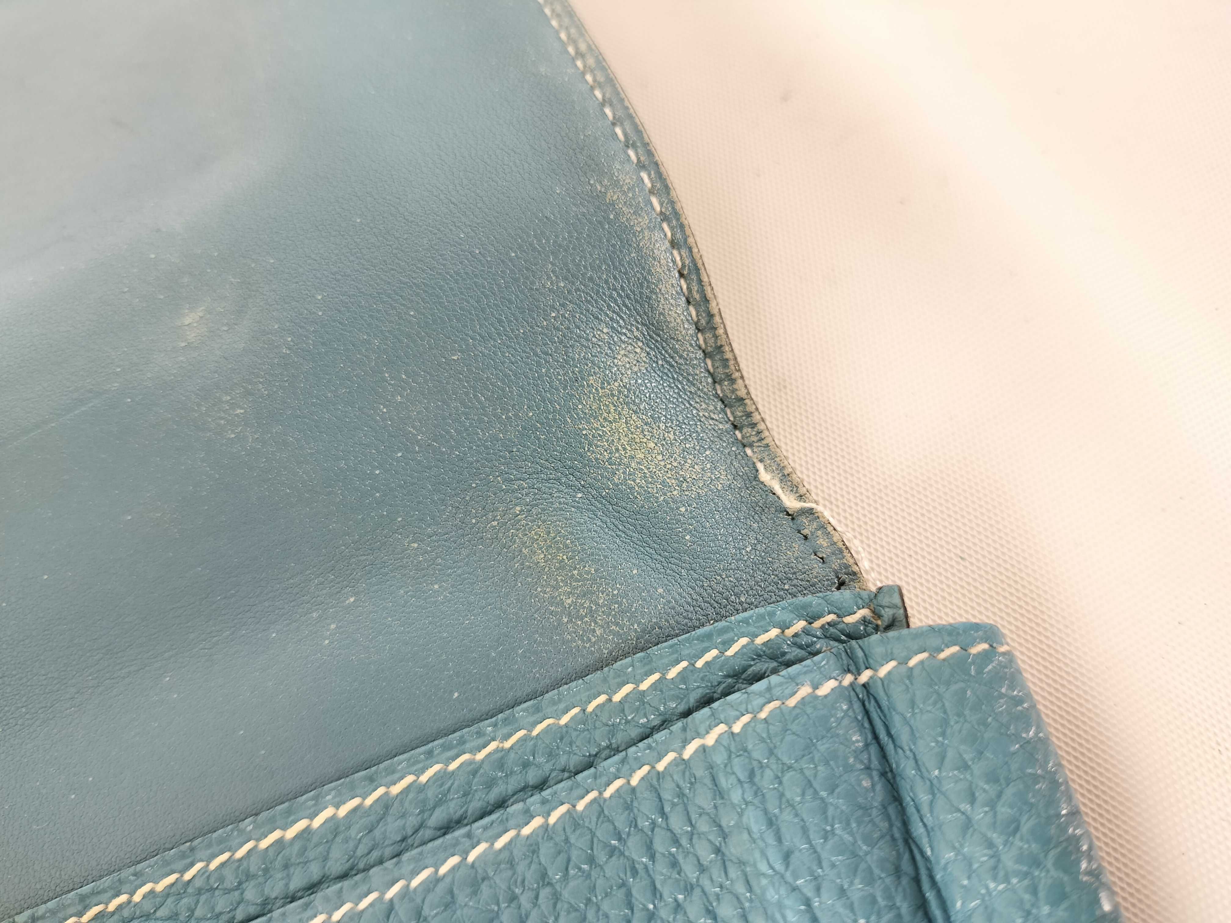 【水曜終了】(10706_0009)HERMES ドゴン GM □K ブルージーン カードケース 財布