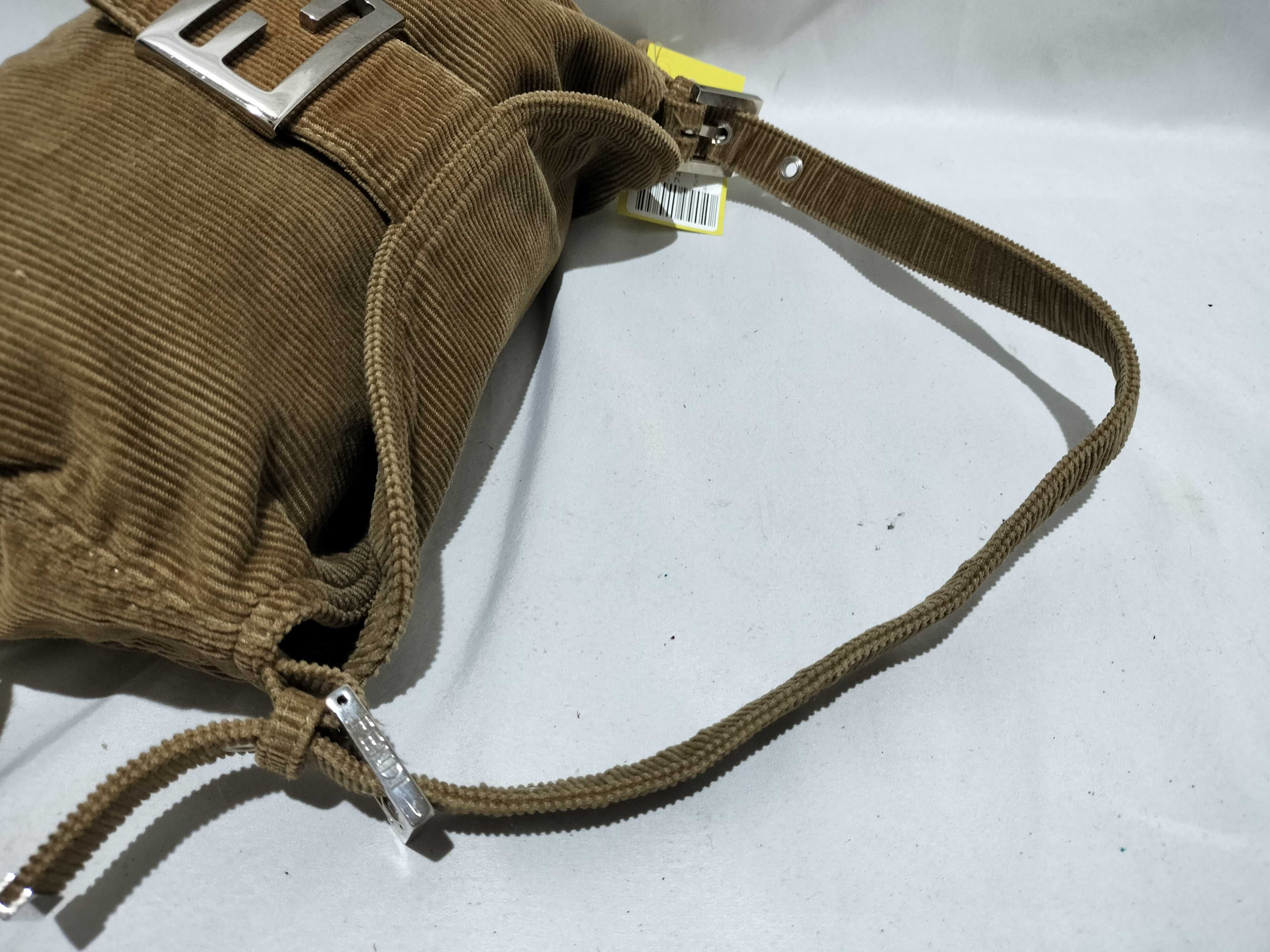 【水曜終了】(10709_0123)FENDI マンマ金具 スエード ワンショル ハンドバッグ