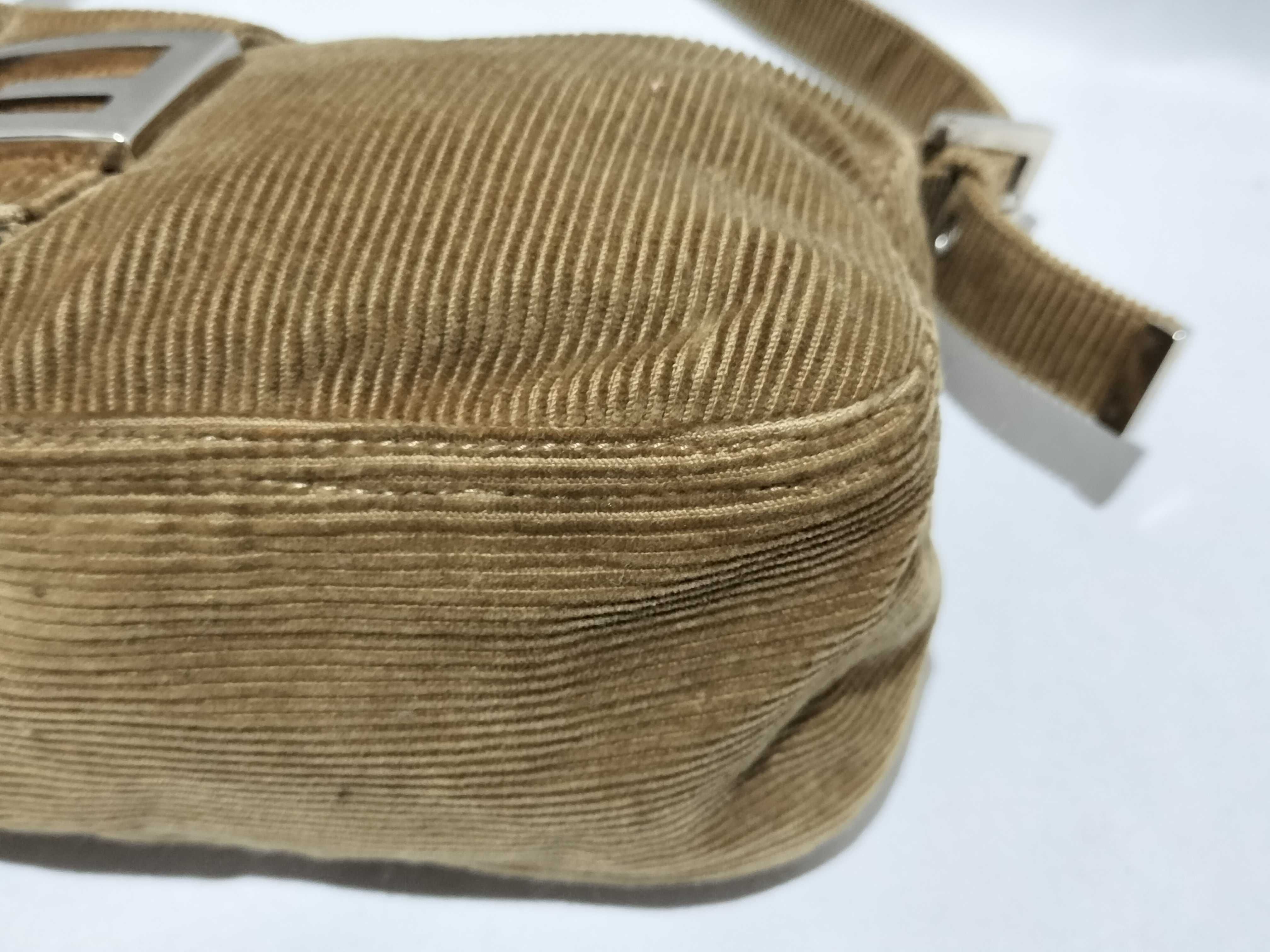 【水曜終了】(10709_0123)FENDI マンマ金具 スエード ワンショル ハンドバッグ