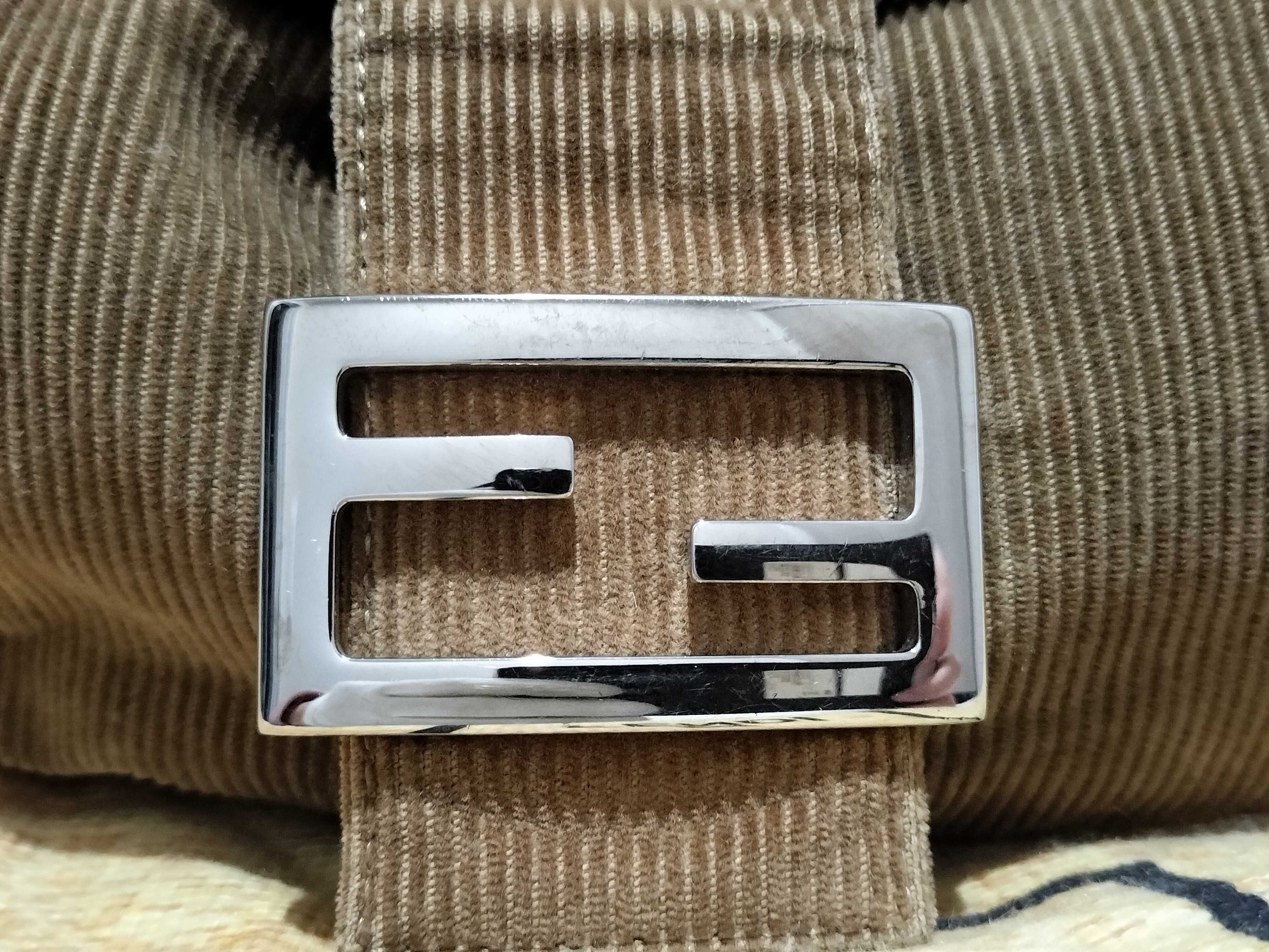 【水曜終了】(10709_0123)FENDI マンマ金具 スエード ワンショル ハンドバッグ