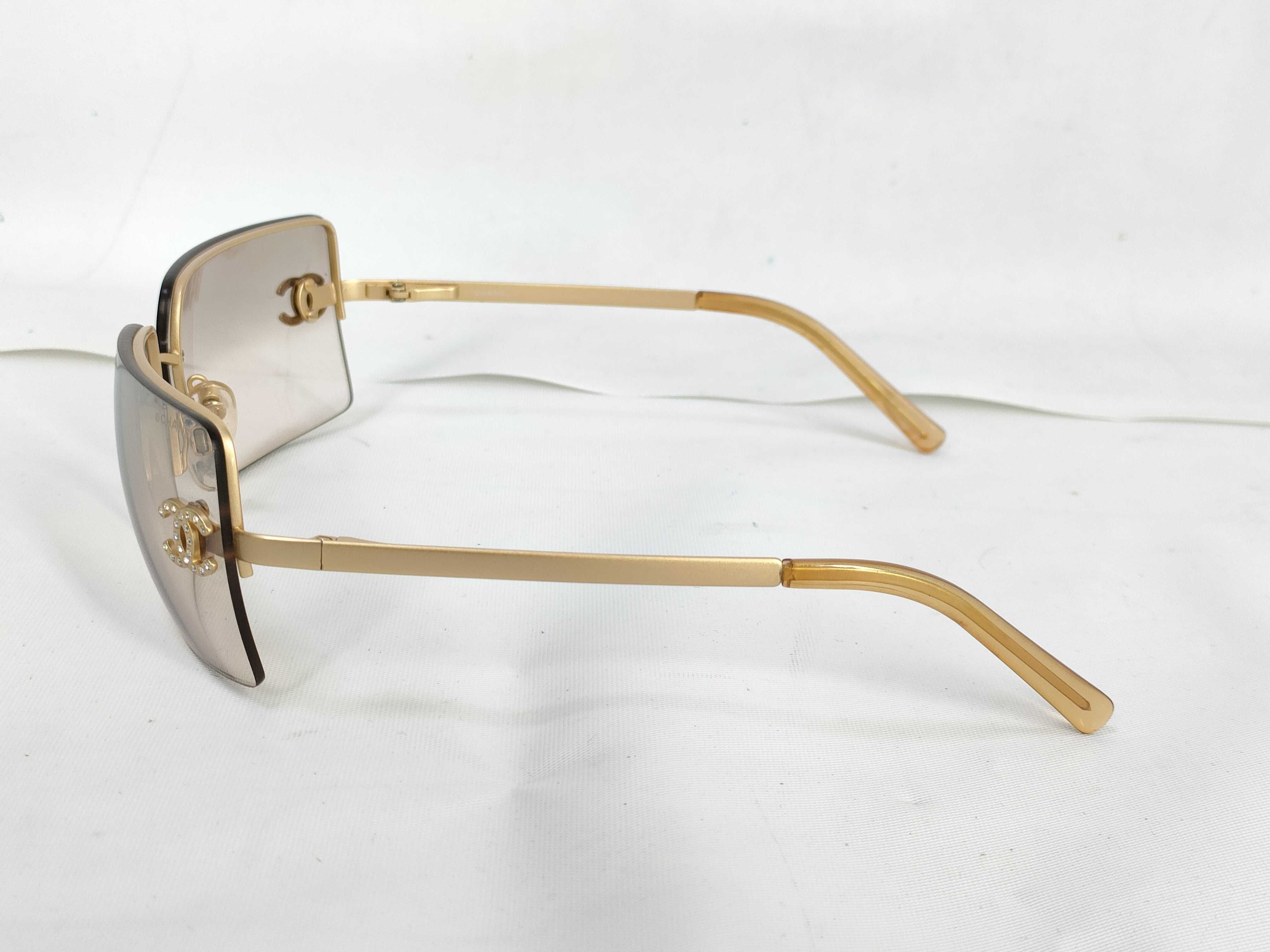 【水曜終了】(10707_0016)◆CHANEL ココマーク ラインストーン4092-B サングラス・メガネ