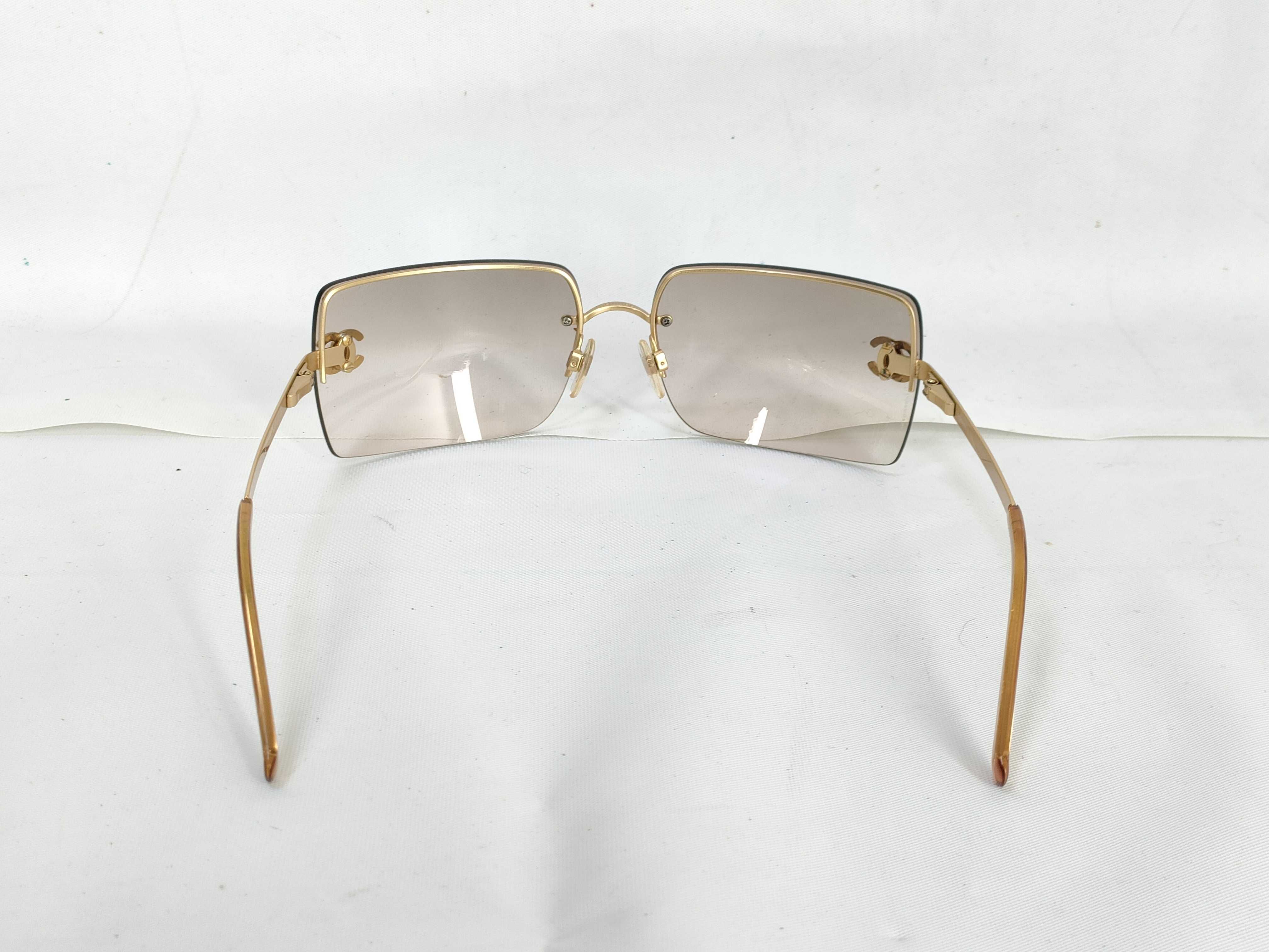 【水曜終了】(10707_0016)◆CHANEL ココマーク ラインストーン4092-B サングラス・メガネ