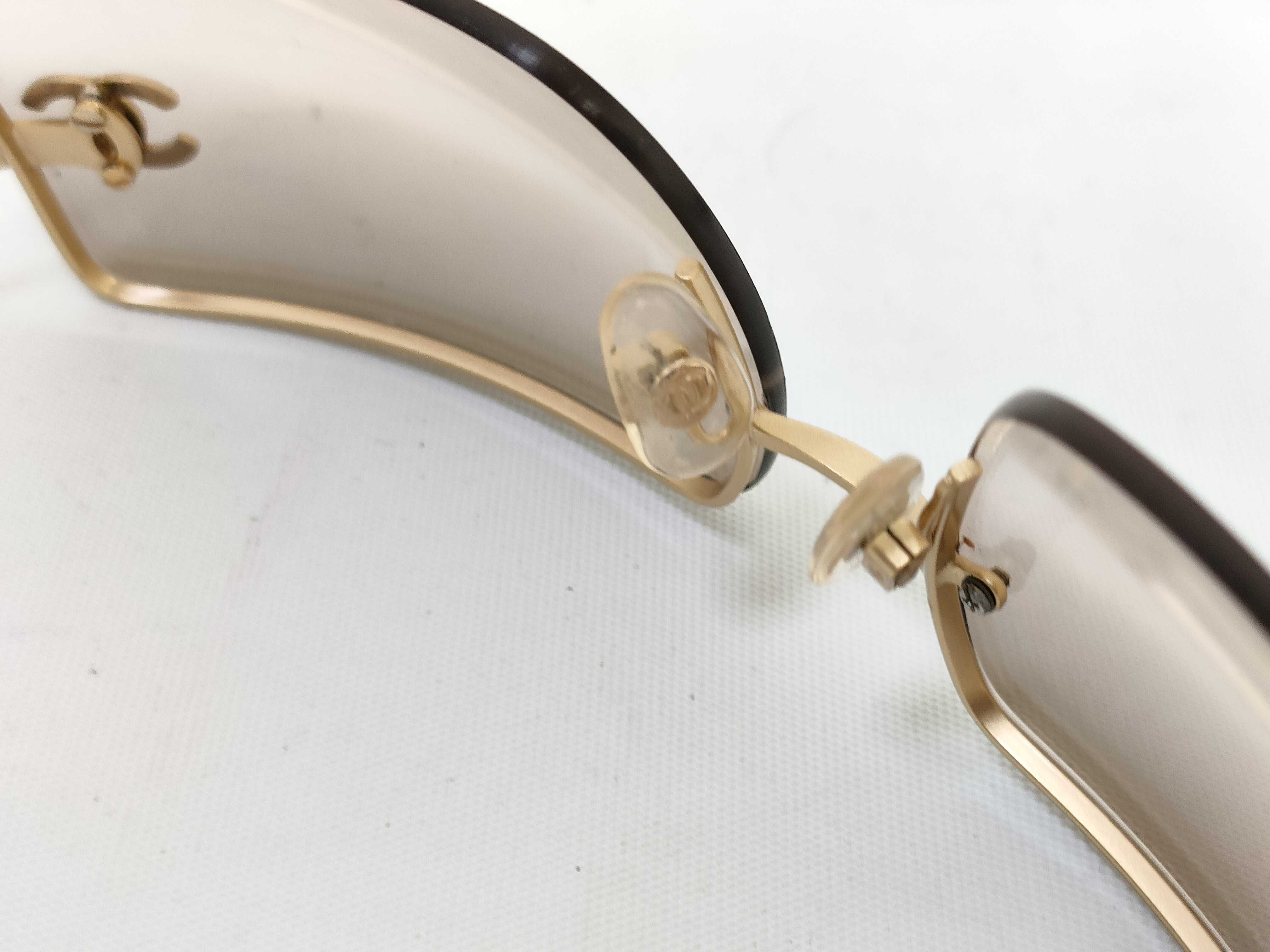 【水曜終了】(10707_0016)◆CHANEL ココマーク ラインストーン4092-B サングラス・メガネ