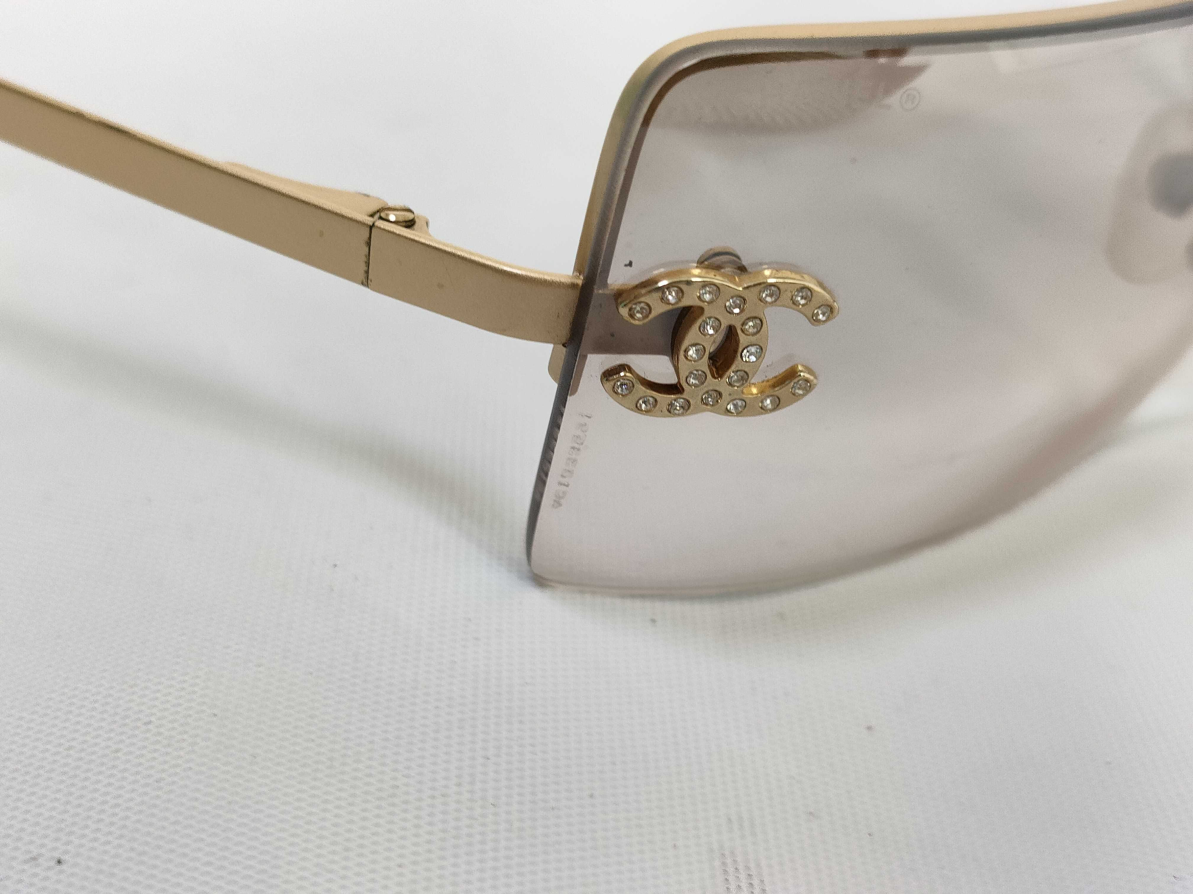 【水曜終了】(10707_0016)◆CHANEL ココマーク ラインストーン4092-B サングラス・メガネ