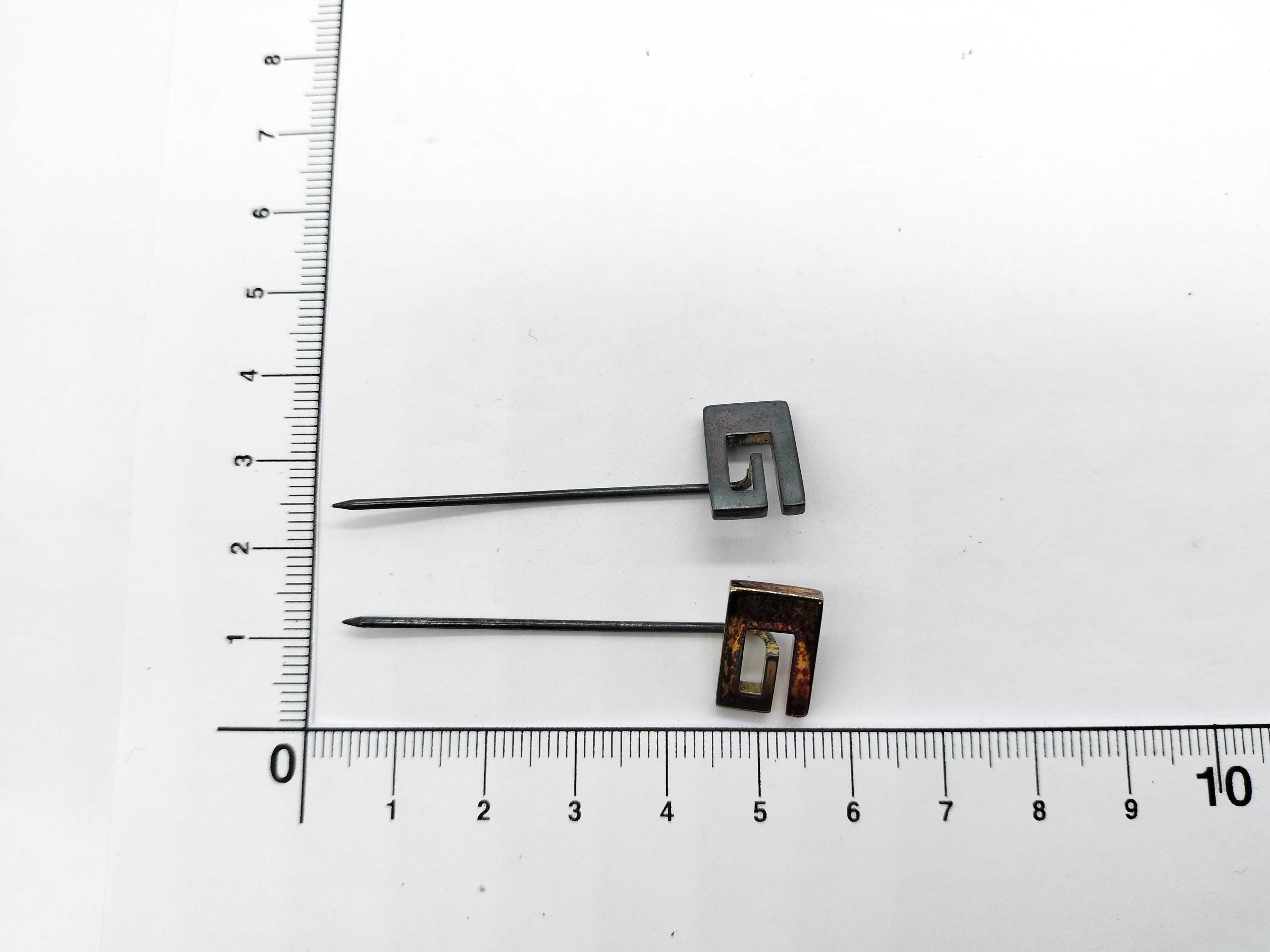 【水曜終了】(10709_0034)GUCCI ピンブローチ SV925 2点 ブローチ