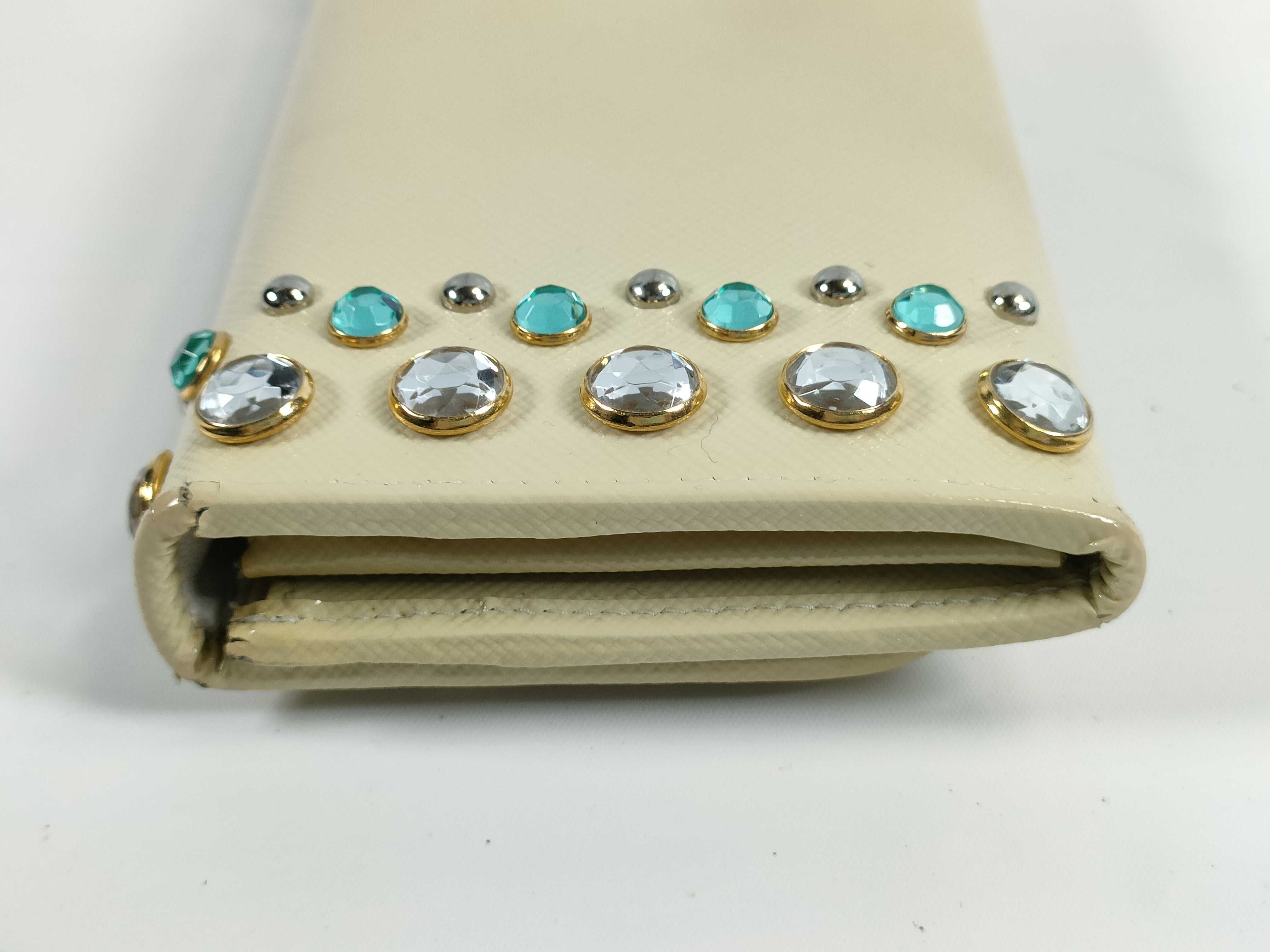 【水曜終了】(10709_0112)PRADA ビジュー長財布 財布