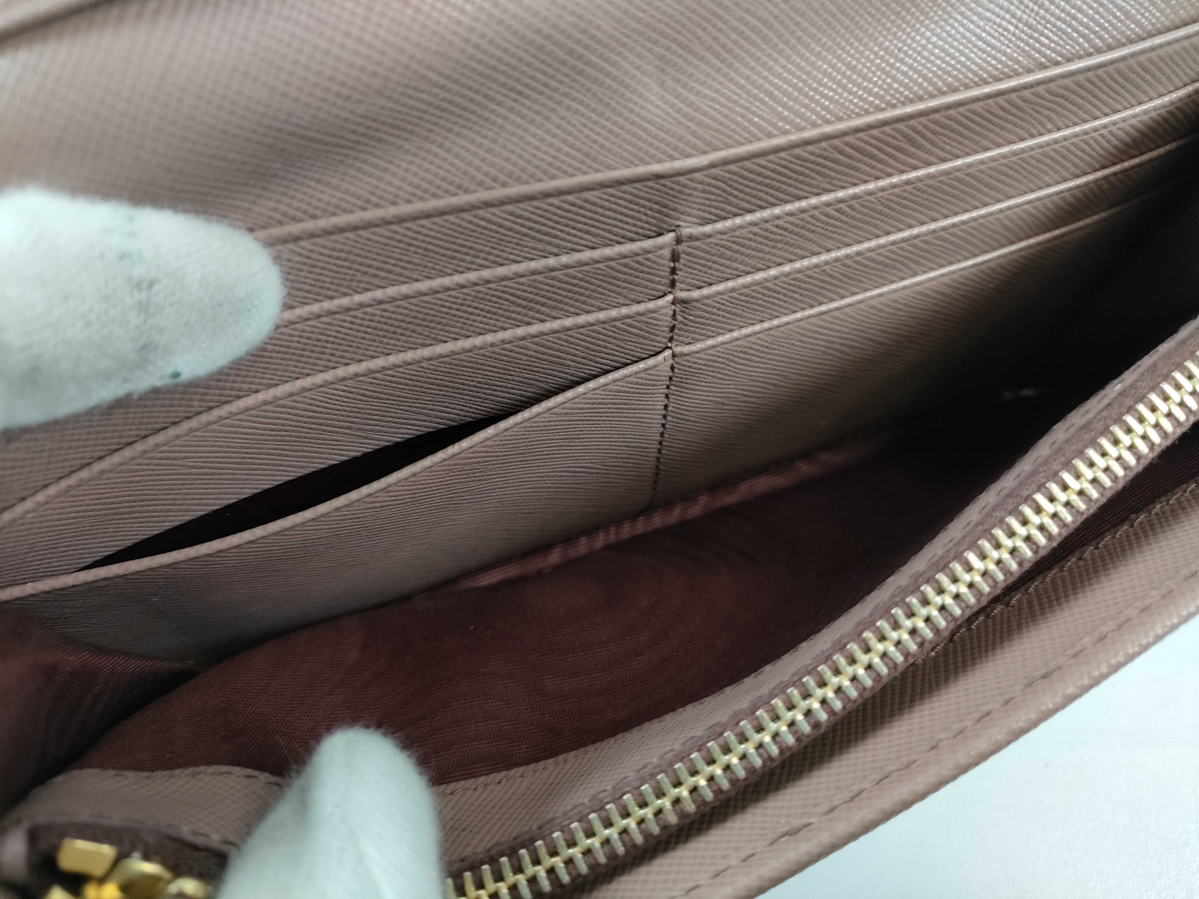 【水曜終了】(10709_0113)PRADA サフィアーノ 長財布 リボン 財布