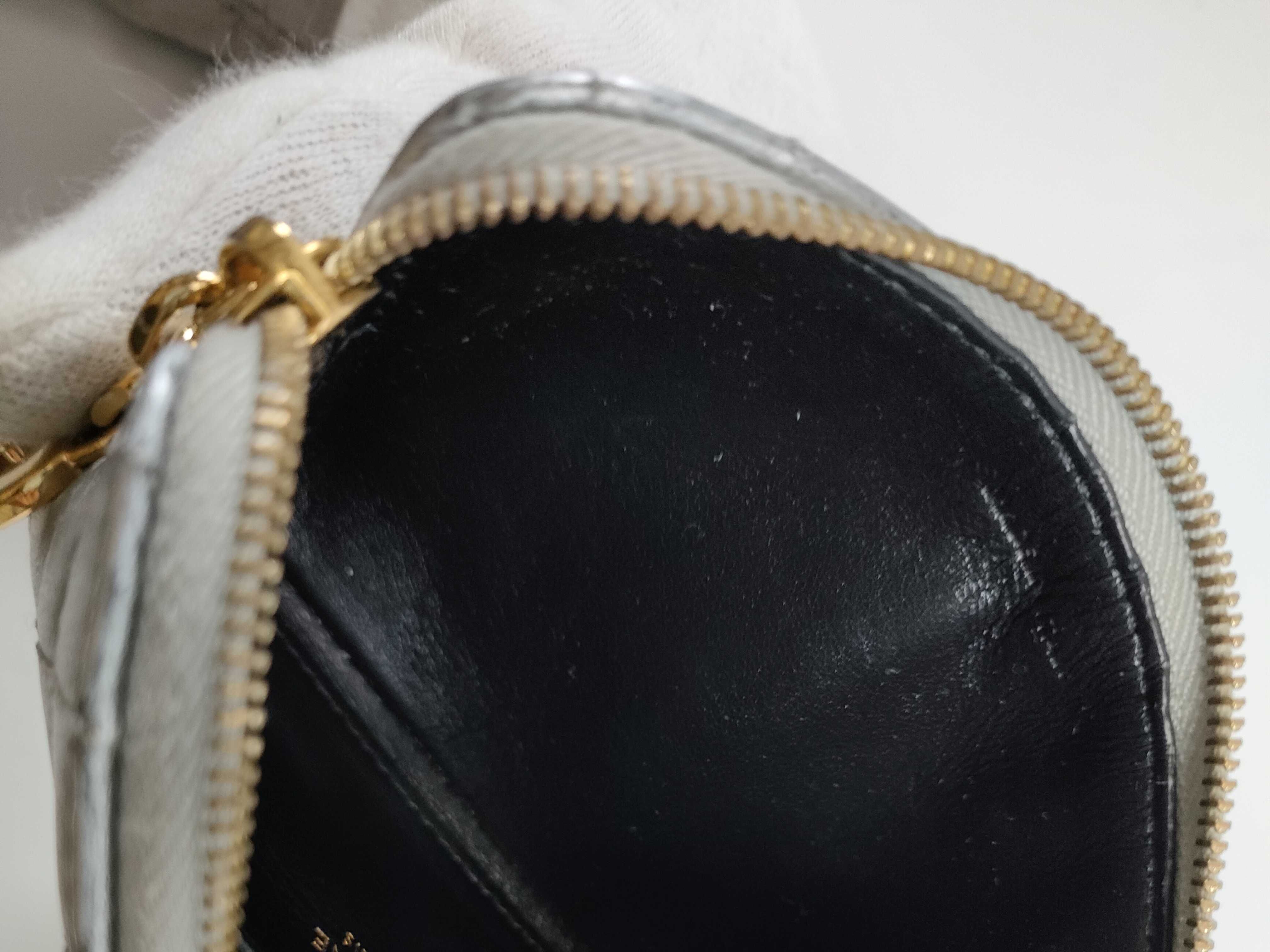 【水曜終了】(10709_0076)CELINE Cチャーム コイン カードケース シルバー コインケース