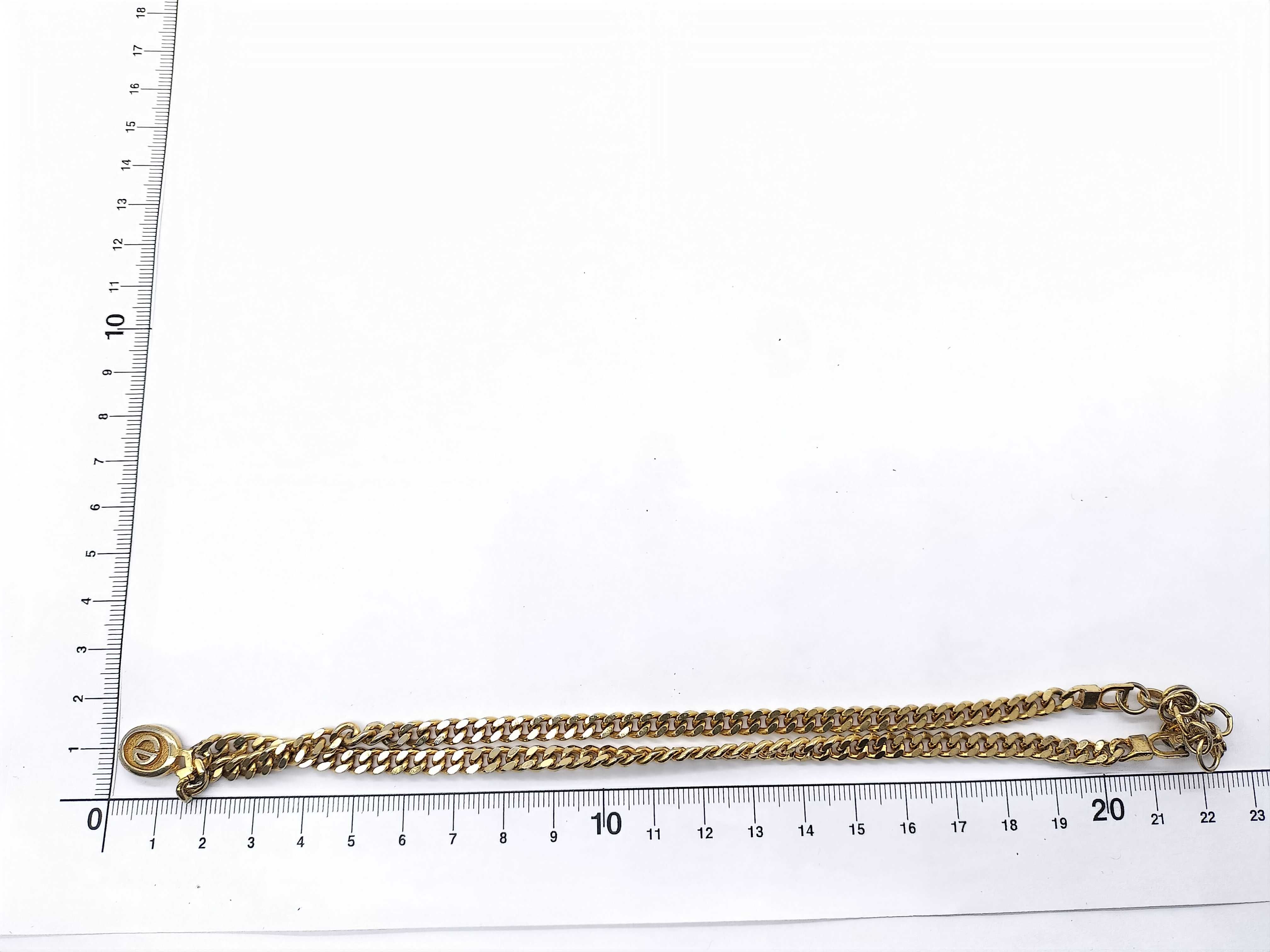 【水曜終了】(10700_0179)Dior ゴールド チェーン ネックレス