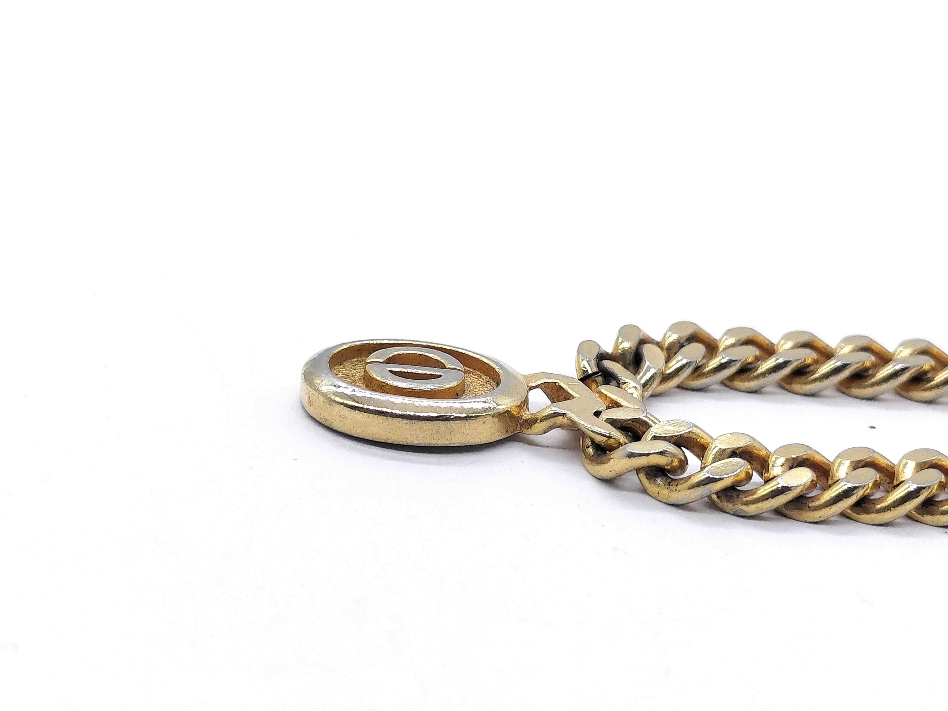 【水曜終了】(10700_0179)Dior ゴールド チェーン ネックレス