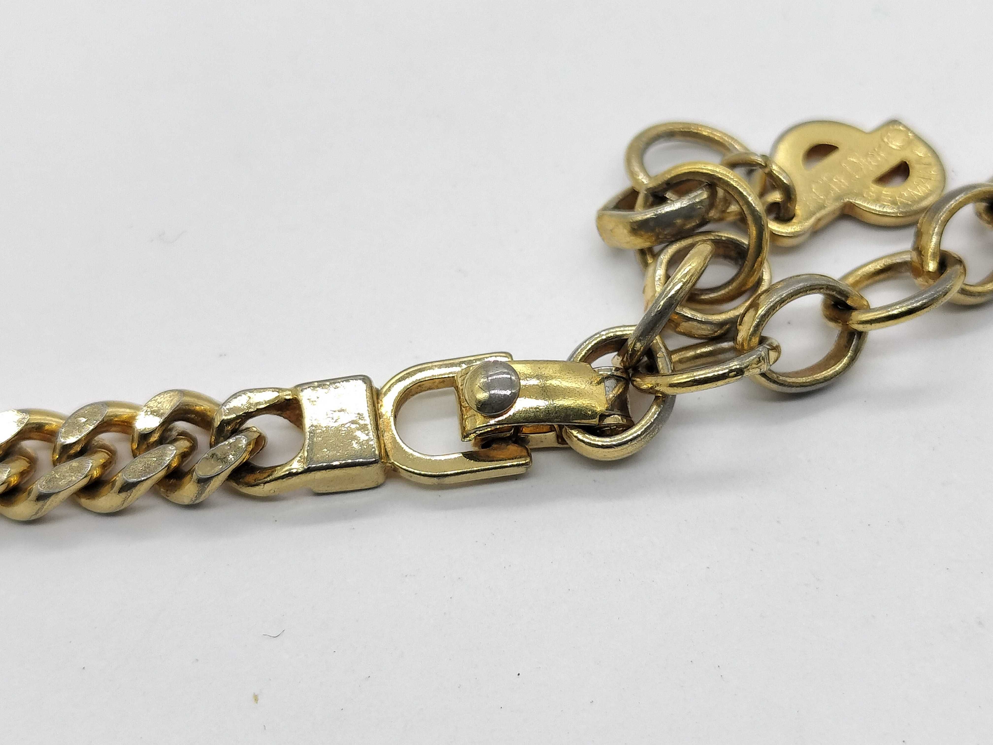 【水曜終了】(10700_0179)Dior ゴールド チェーン ネックレス