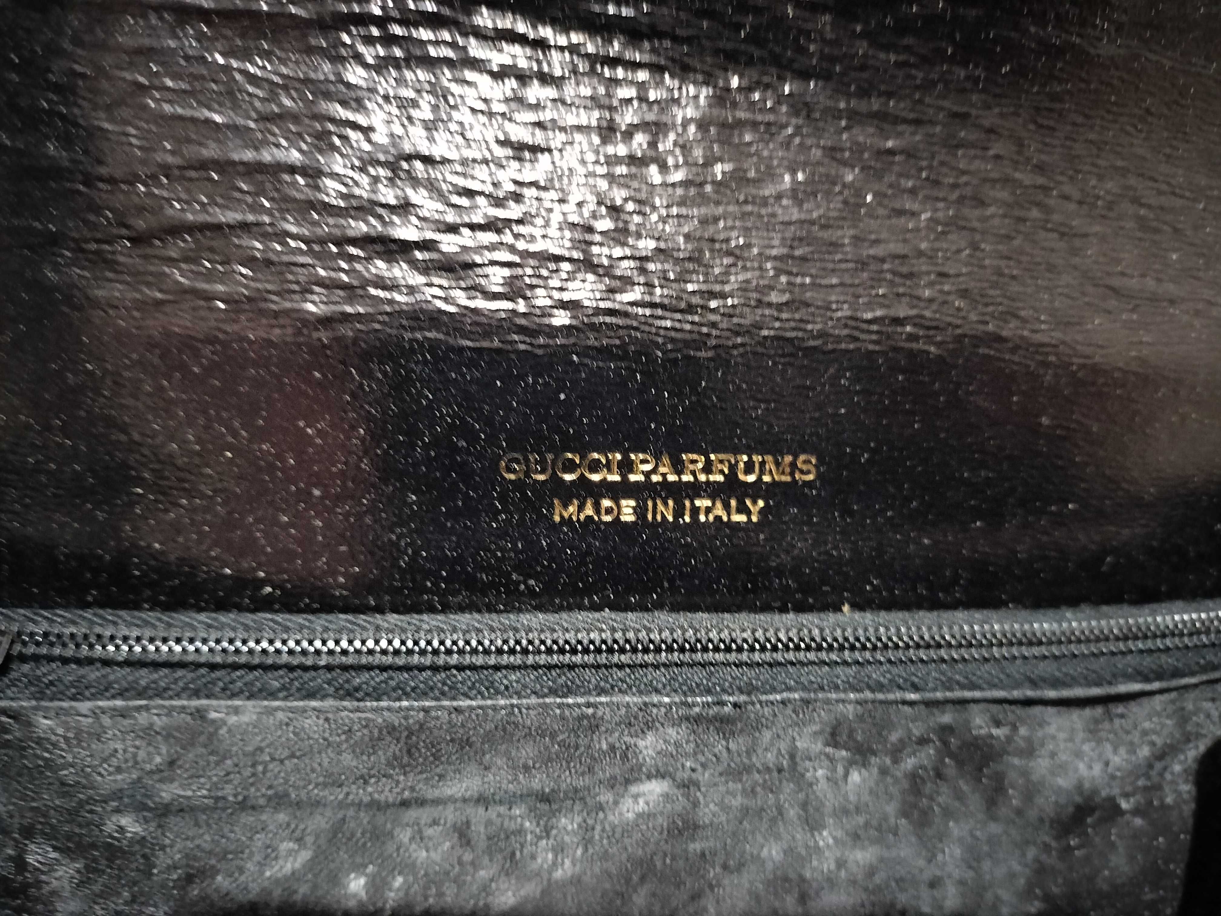 【水曜終了】(10709_0001)▼GUCCI パフューム クロコダイル風 チェーン ショルダー オールド ショルダーバッグ