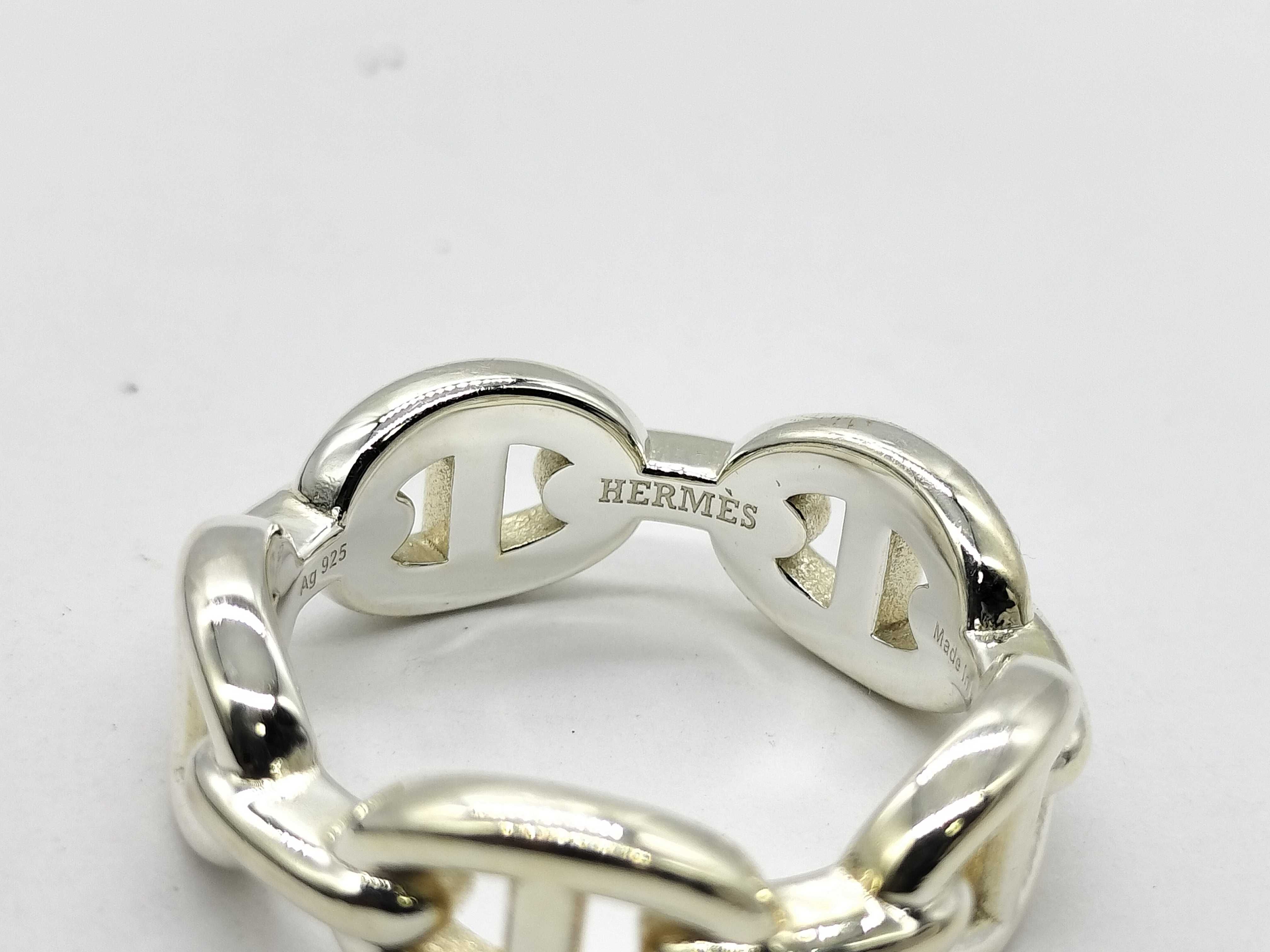 【水曜終了】(10695_0036)HERMES アンシェネ PM リング 925 リング
