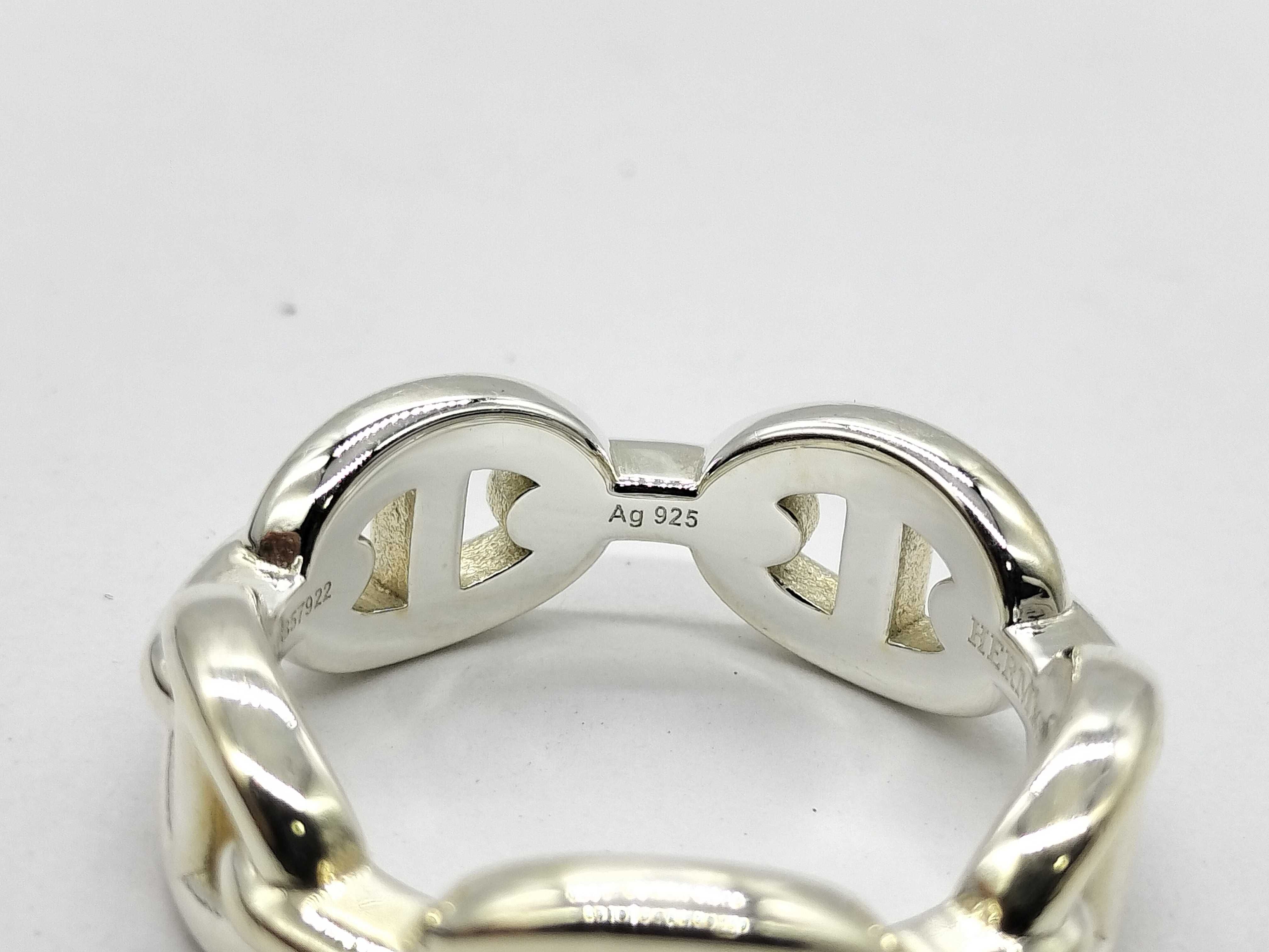 【水曜終了】(10695_0036)HERMES アンシェネ PM リング 925 リング