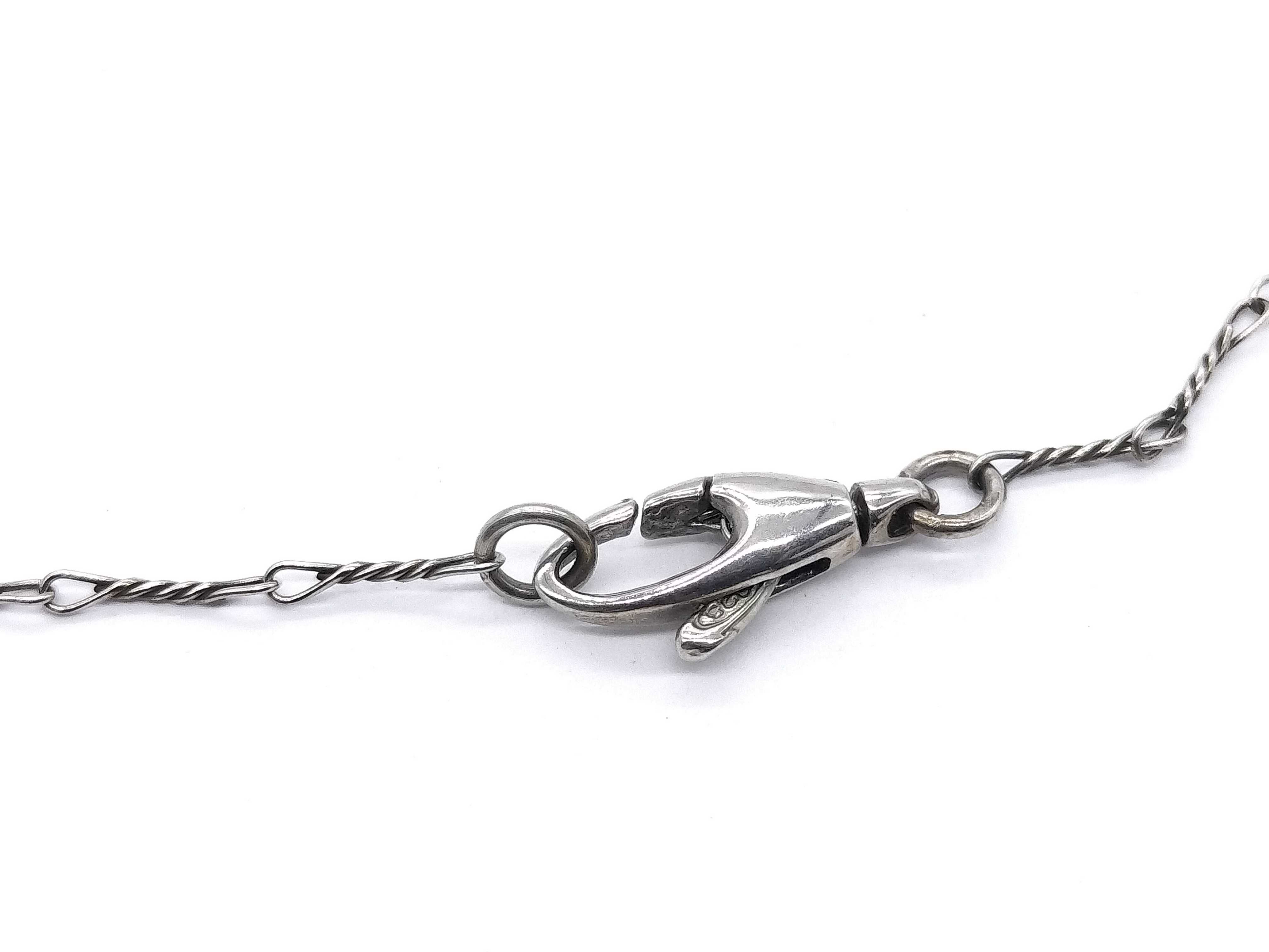 【水曜終了】(10709_0036)GUCCI ハート ネックレス シルバー925 ネックレス