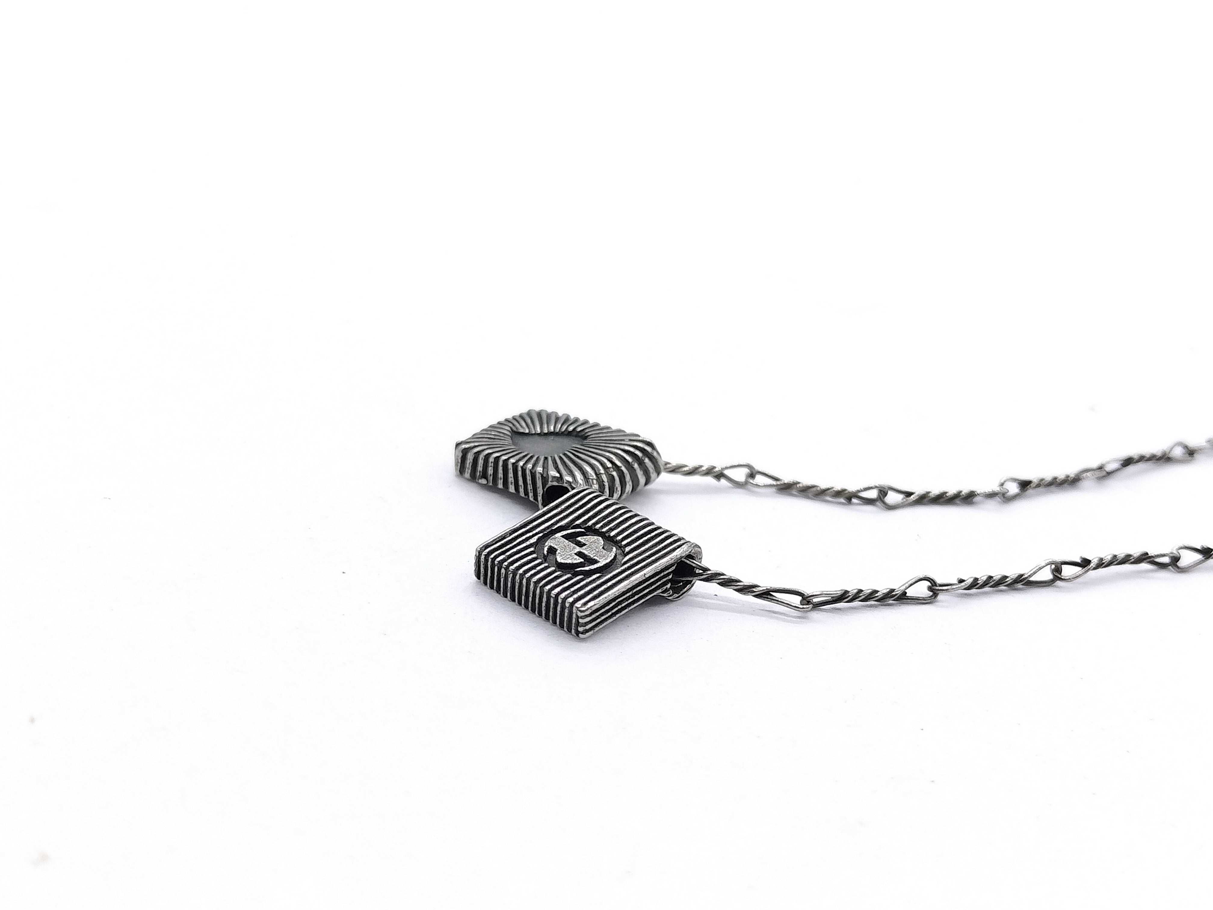 【水曜終了】(10709_0036)GUCCI ハート ネックレス シルバー925 ネックレス